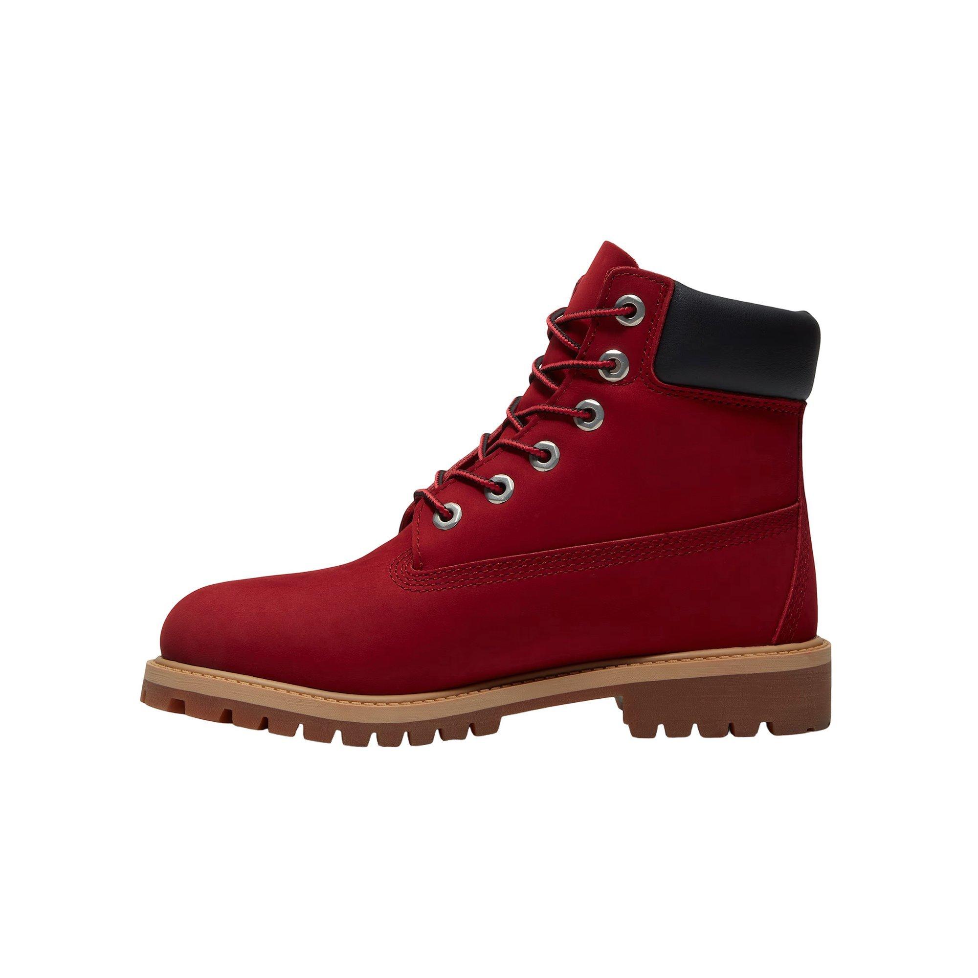 Timberland Premium 6-Inch Waterproof "Red" Grade School Boys' Boot - RED Thumbnail View 2