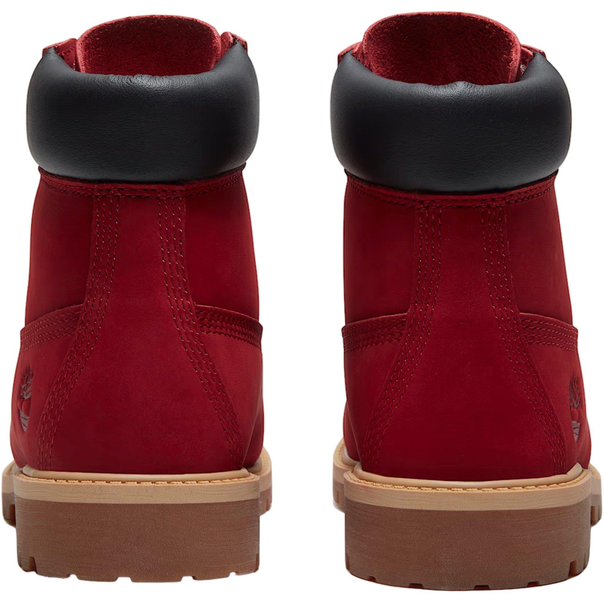 Timberland Premium 6-Inch Waterproof "Red" Grade School Boys' Boot - RED Thumbnail View 5