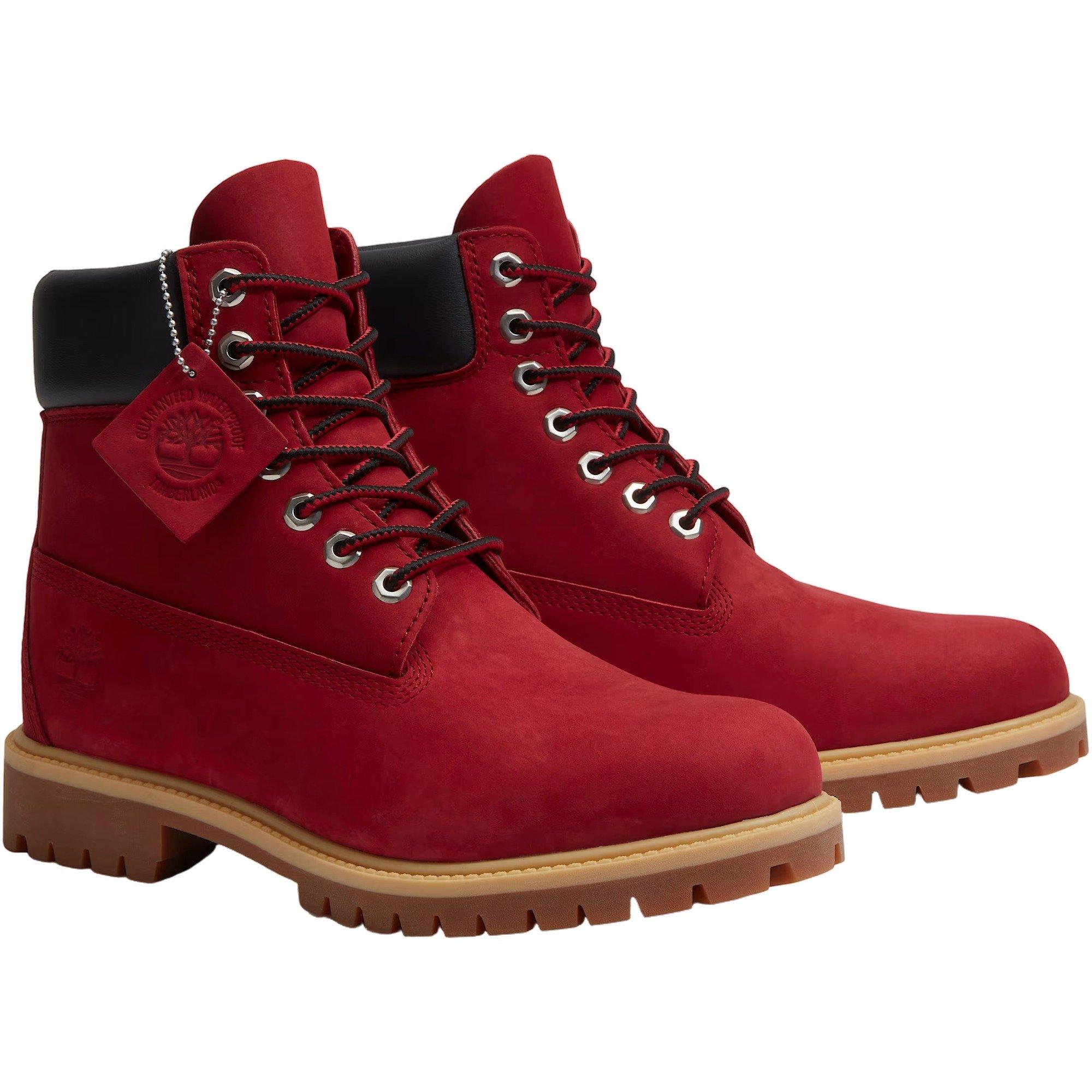 Timberland Premium 6-Inch Waterproof "Red" Men's Boot - RED Thumbnail View 3