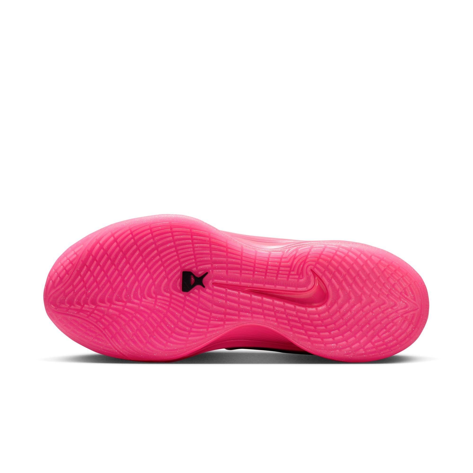 Nike A'One "Warning Label" Basketball Shoe - HYPER PINK/BLACK Thumbnail View 12