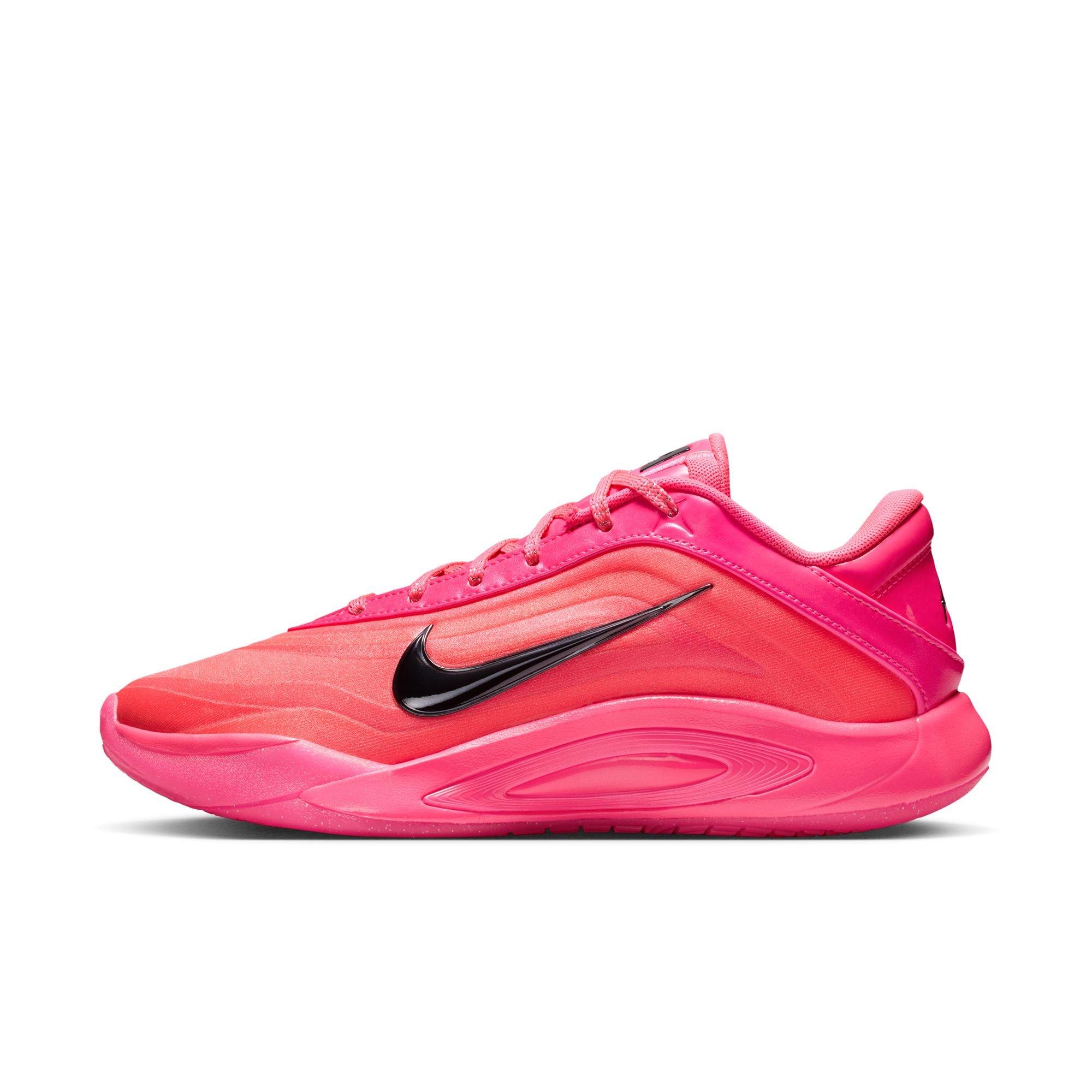 Nike A'One "Warning Label" Basketball Shoe - HYPER PINK/BLACK Thumbnail View 8