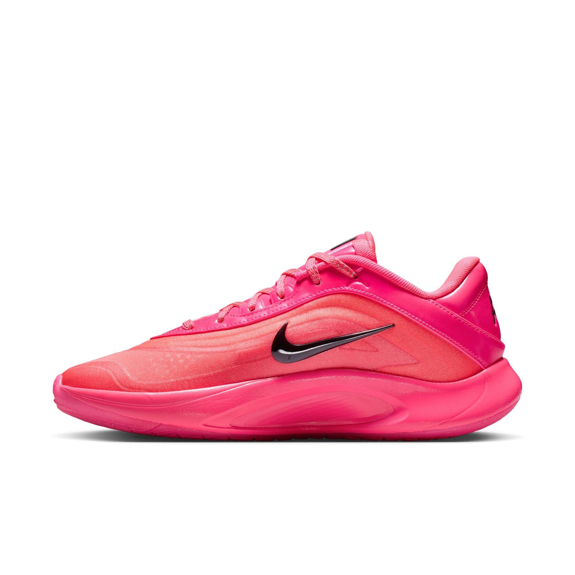 Nike A'One "Warning Label" Basketball Shoe - HYPER PINK/BLACK Thumbnail View 9