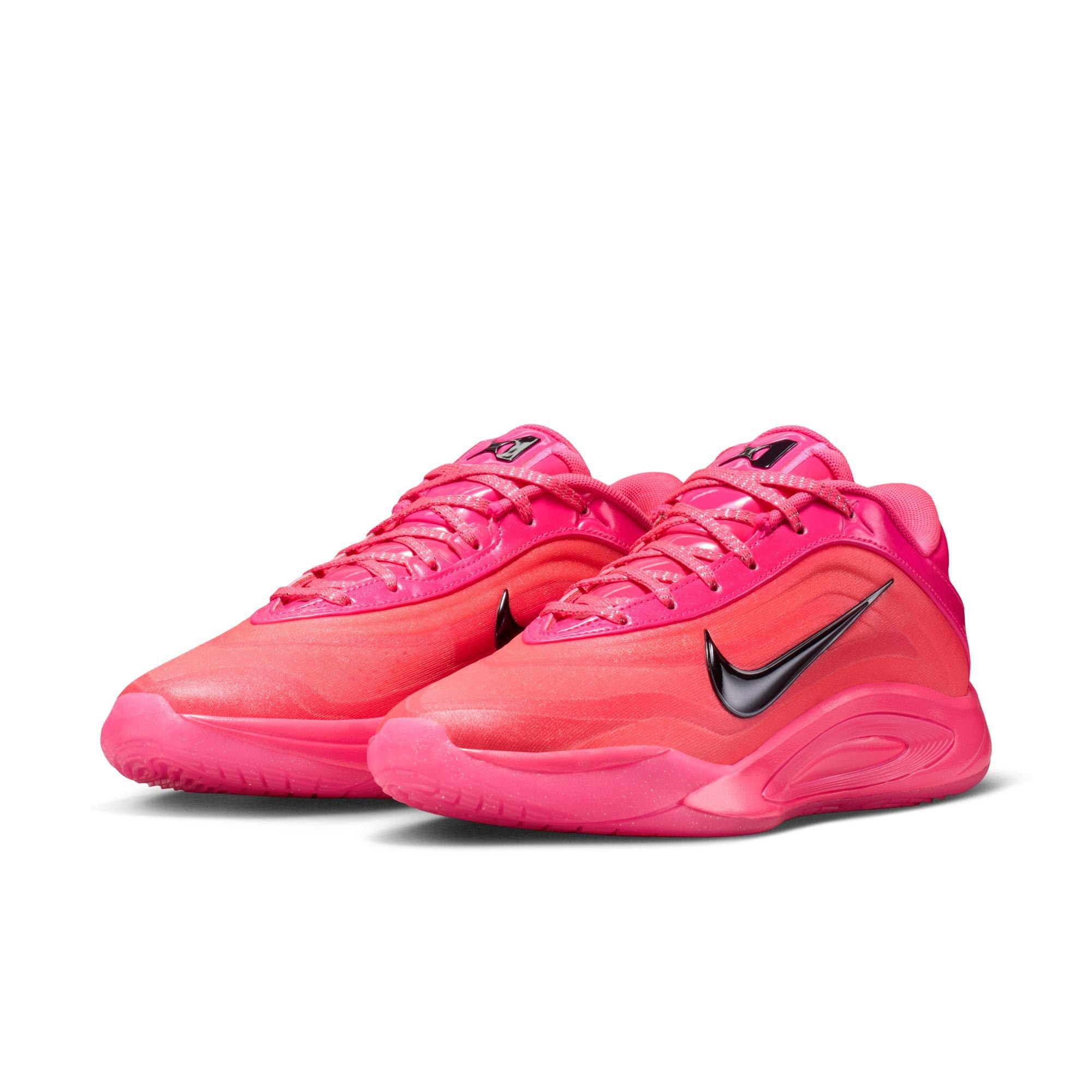 Nike A'One "Sapphire" Basketball Shoe - HYPER PINK/BLACK Thumbnail View 4