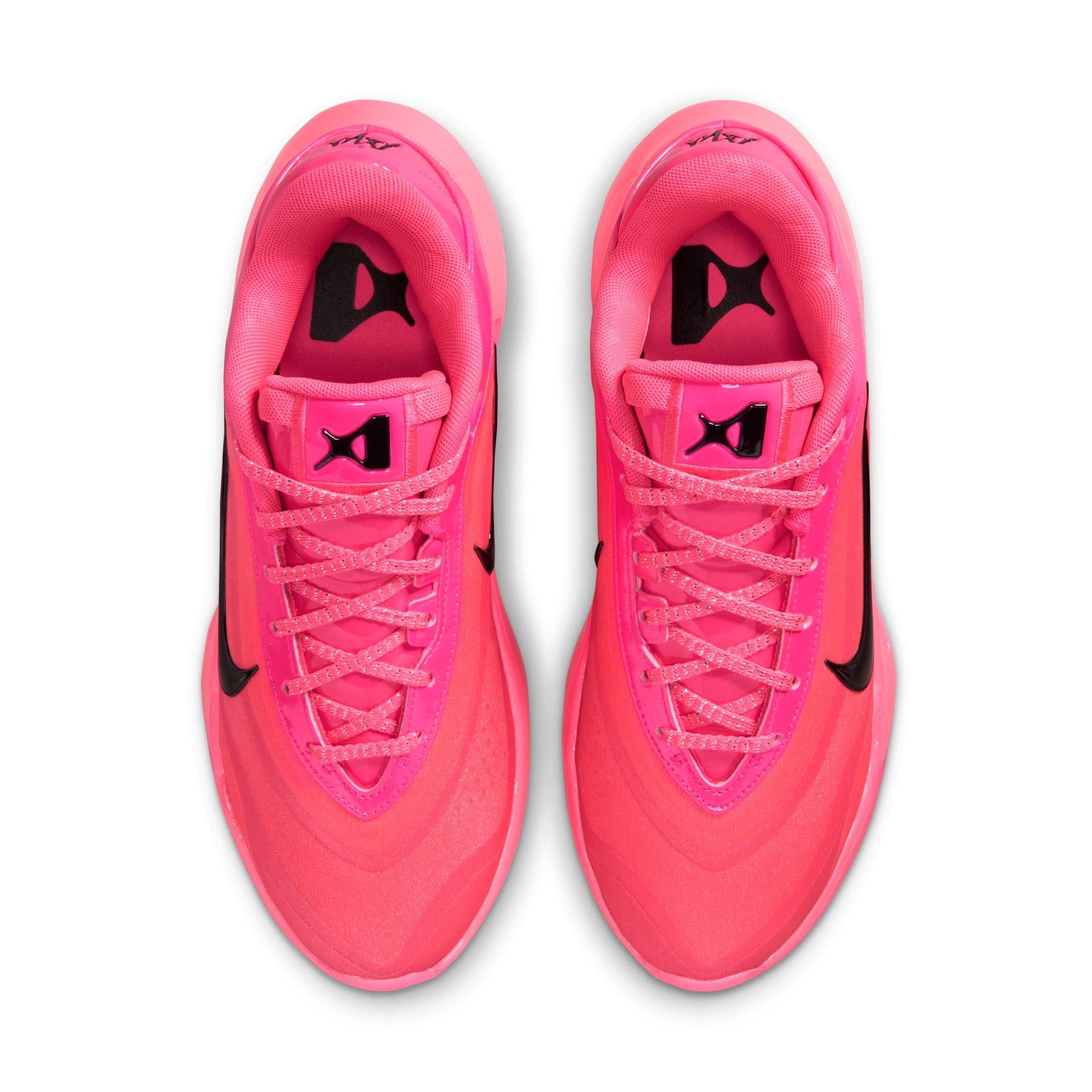 Nike A'One "Warning Label" Basketball Shoe - HYPER PINK/BLACK Thumbnail View 11
