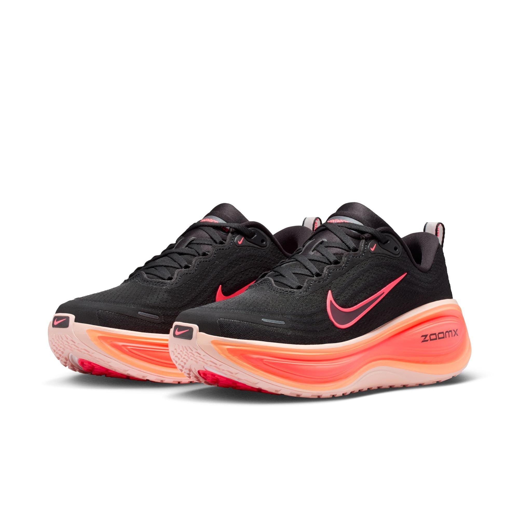 Nike Vomero Plus "Black/Hot Lava/Washed Coral/Bright Mango" Women's Road Running Shoe - BLACK/ORANGE Thumbnail View 5