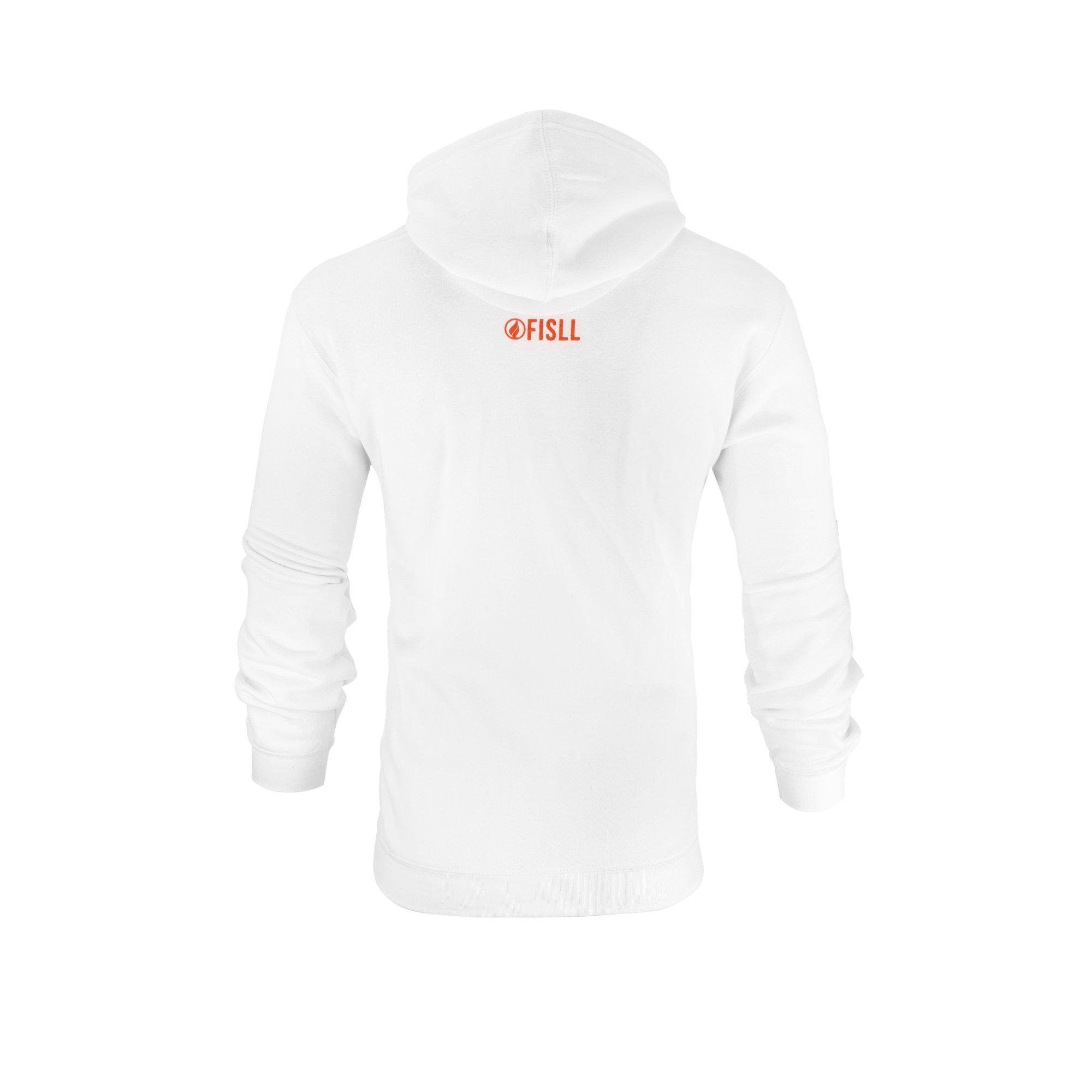 FISLL Men's WNBA Logo Fleece Hoodie - White - WHITE Thumbnail View 2