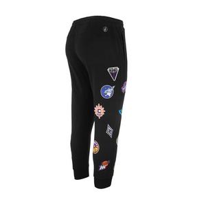 FISLL Men's WNBA All Over Print Fleece Joggers-Blac