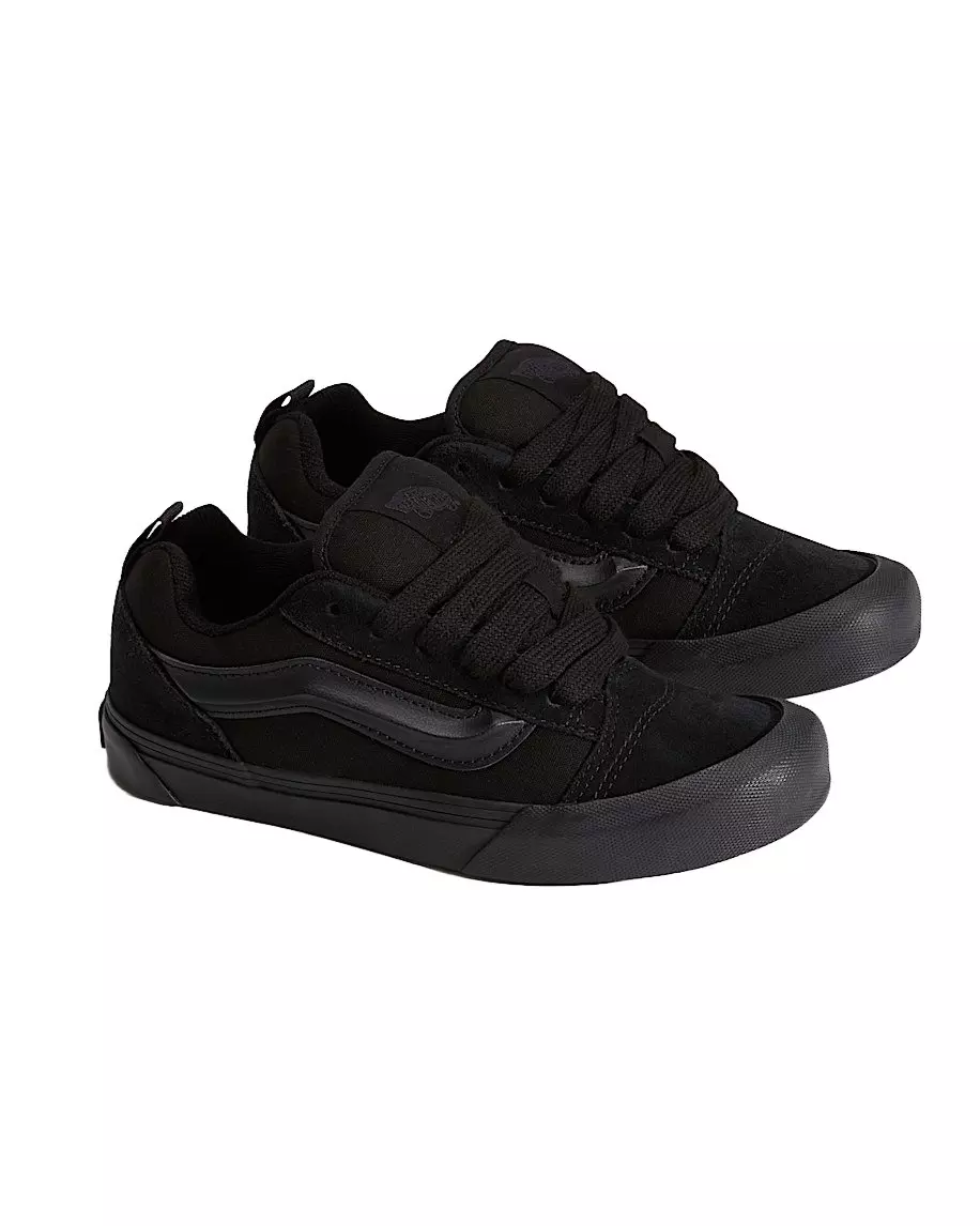 Vans Knu Skool "Black/Black" Grade School Boys' Shoe - BLACK