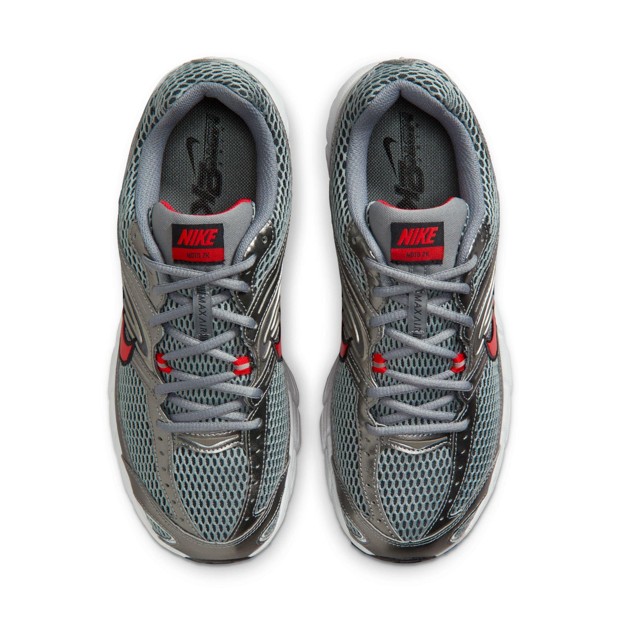 Nike Air Max Moto 2K "Smoke Grey/University Red/Black" Men's Shoe - GREY/RED Thumbnail View 6