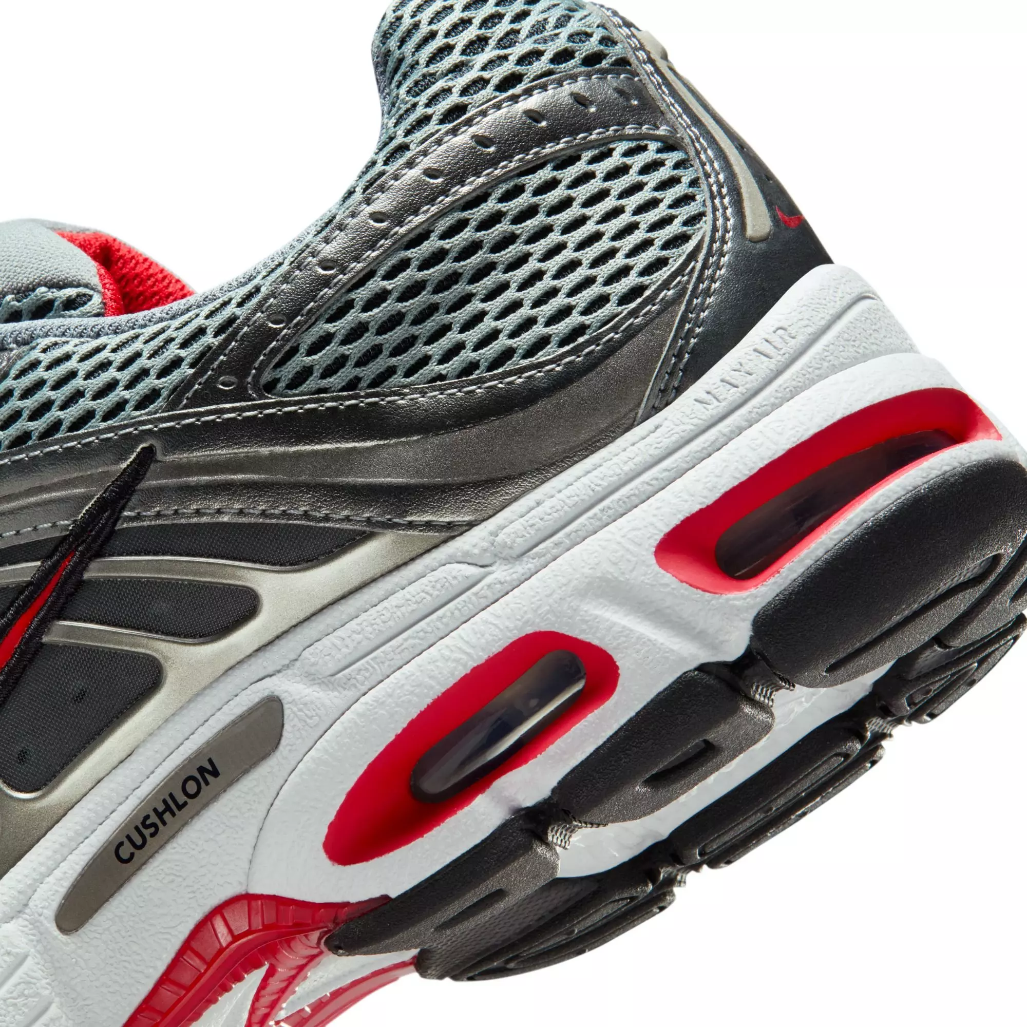 Nike Air Max Moto 2K "Smoke Grey/University Red/Black" Men's Shoe - GREY/RED