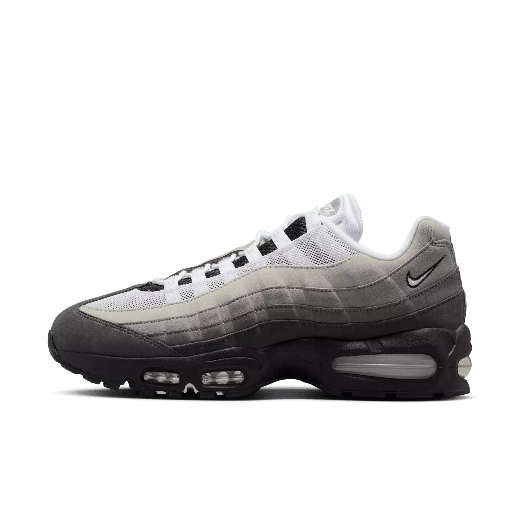 Nike Air Max 95 OG "Black/White/Medium Ash/Dk Pewter" Men's Shoe - BLACK/GREY