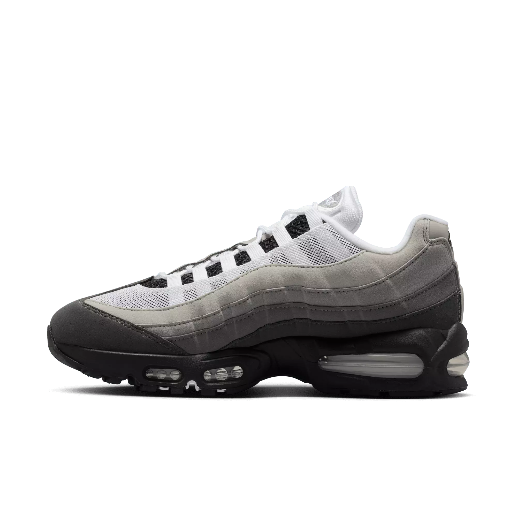 Nike Air Max 95 OG "Black/White/Medium Ash/Dk Pewter" Men's Shoe - BLACK/GREY