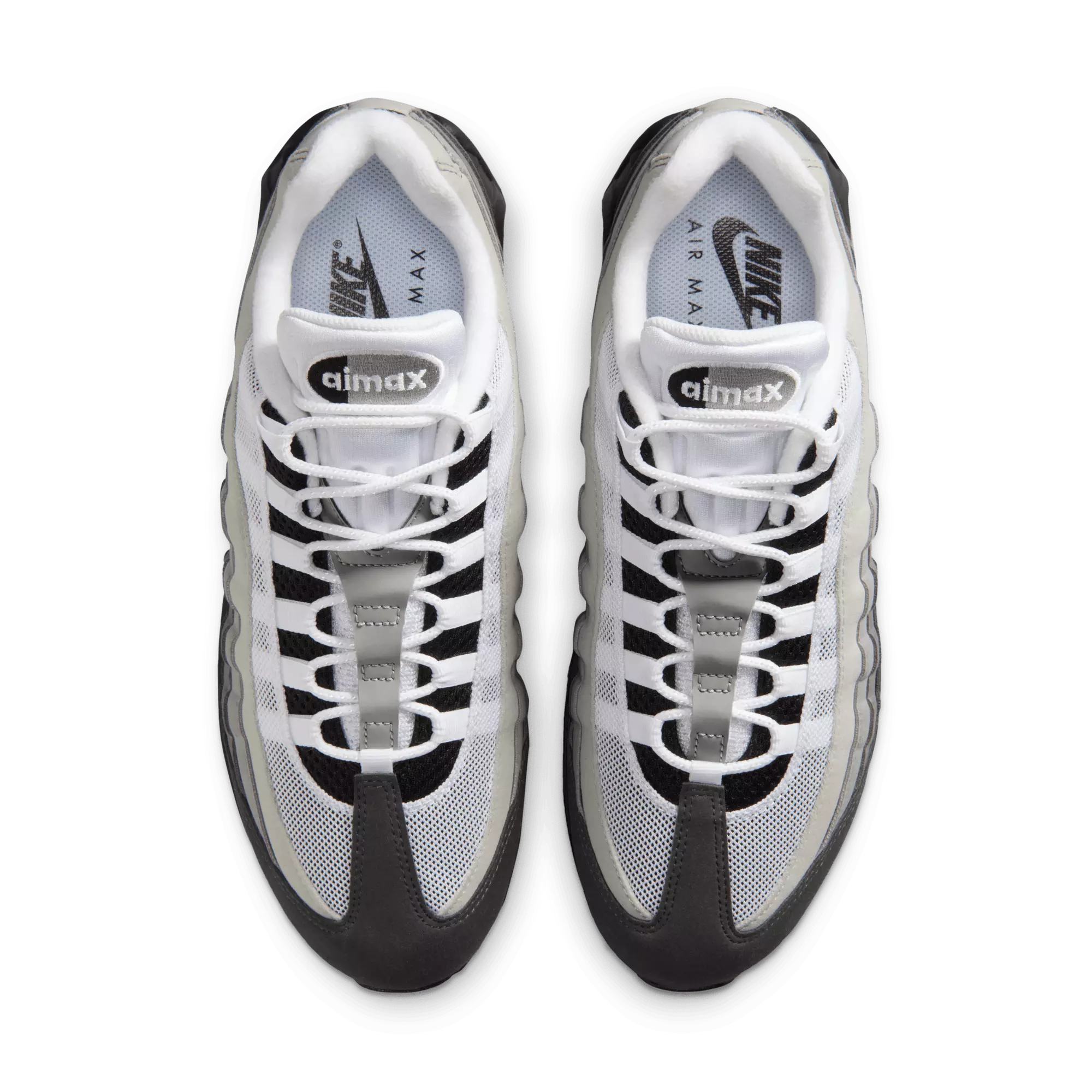 Nike Air Max 95 OG "Black/White/Medium Ash/Dk Pewter" Men's Shoe - BLACK/GREY
