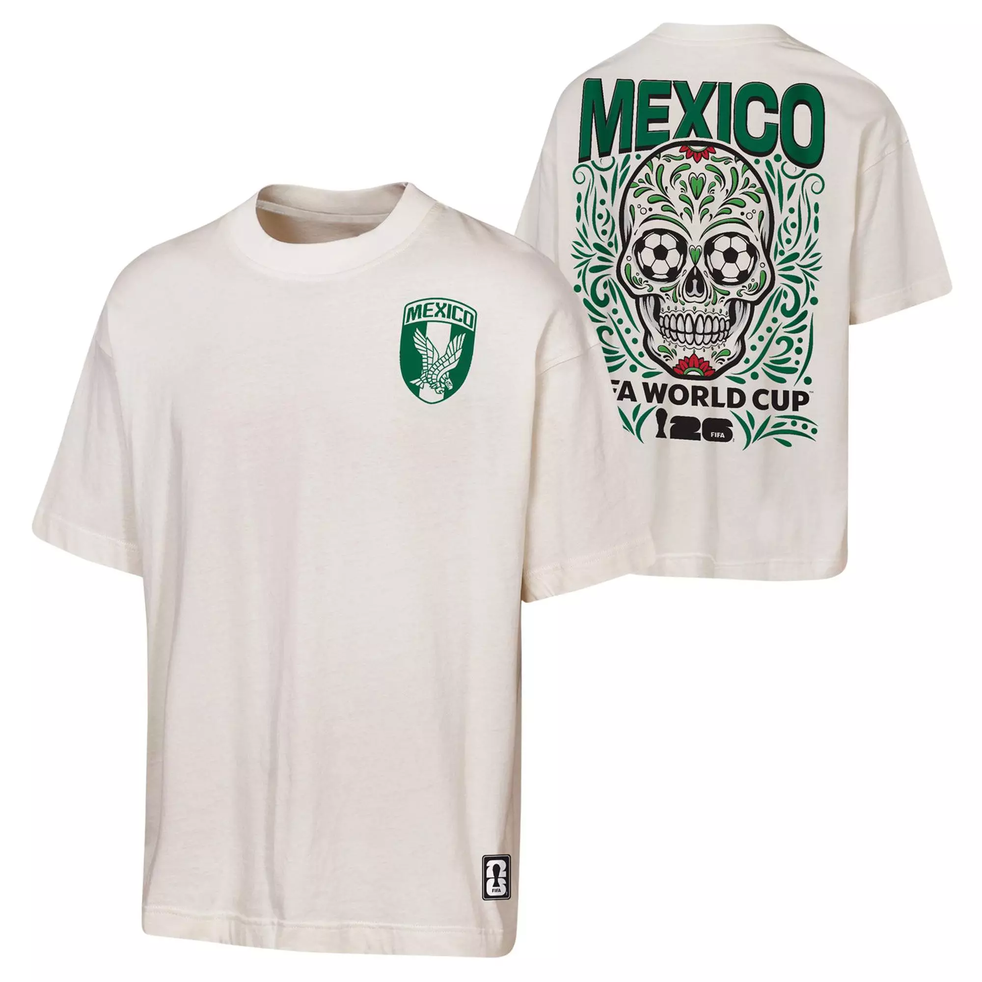 Outerstuff FIFA World Cup 2026 Mexico Anthem Shirt-Cream - CREAM