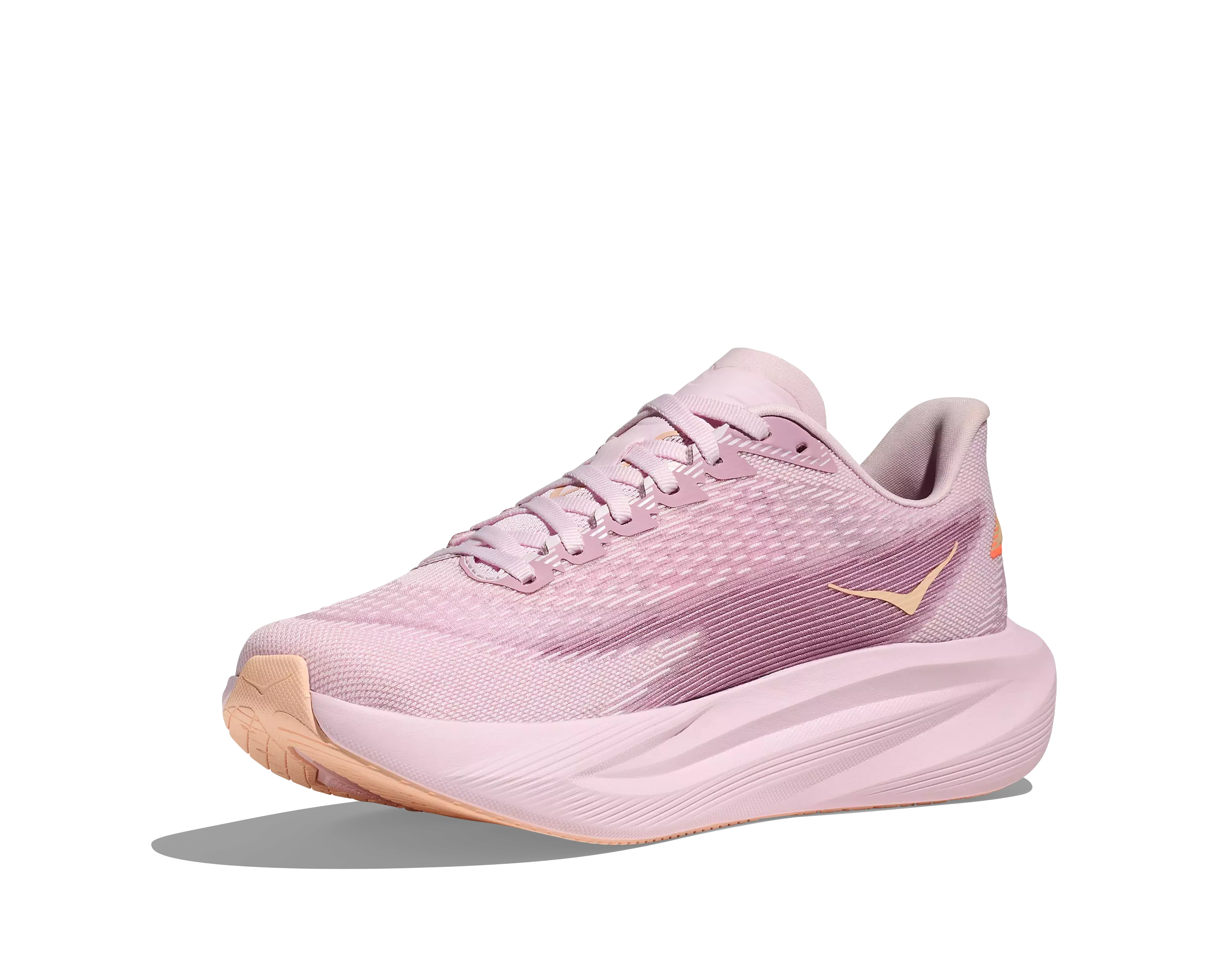 Hoka Mach 7 "Lilac Cream/Tangerine Glow" Women's Running Shoe - PURPLE/ORANGE