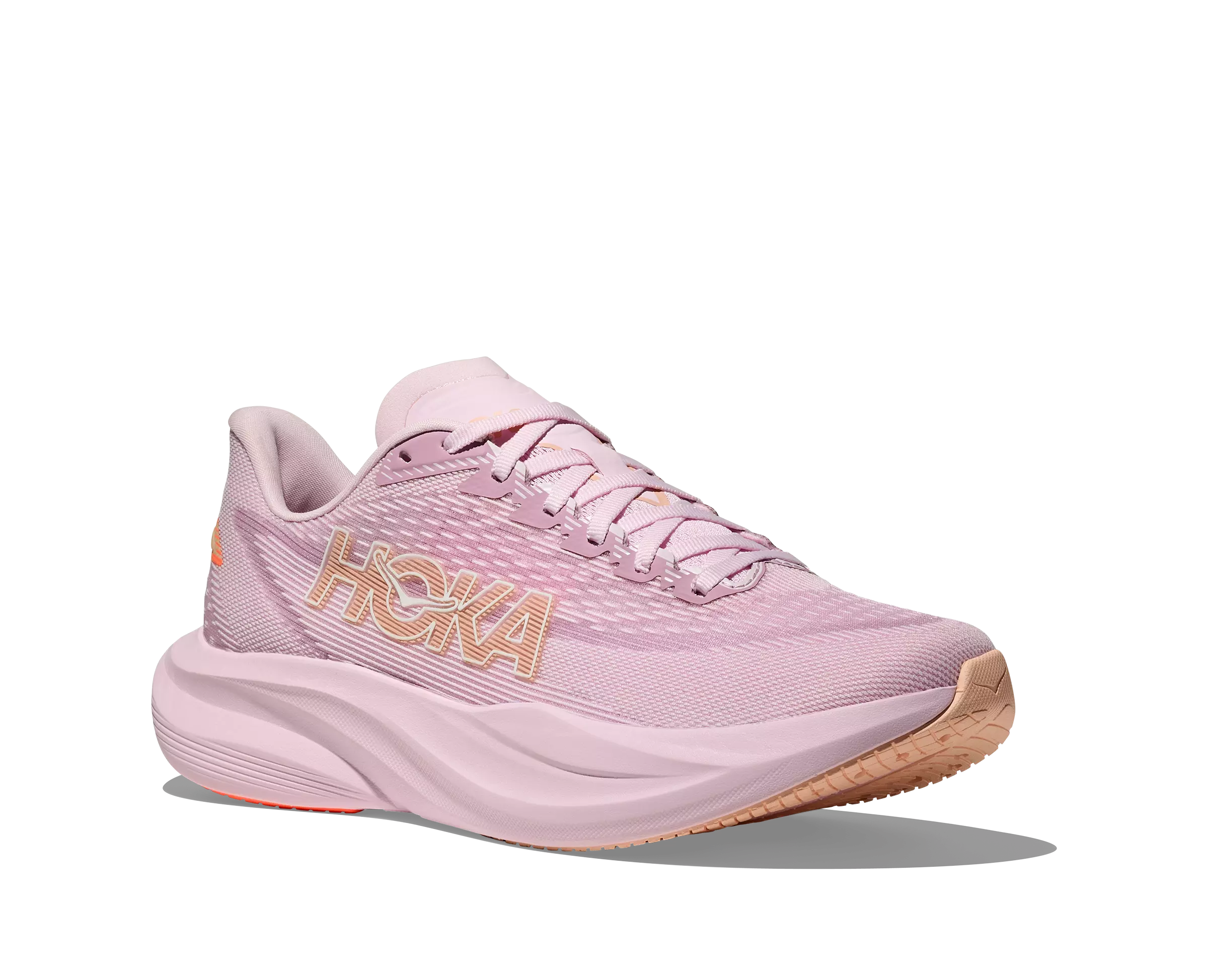 Hoka Mach 7 "Lilac Cream/Tangerine Glow" Women's Running Shoe - PURPLE/ORANGE