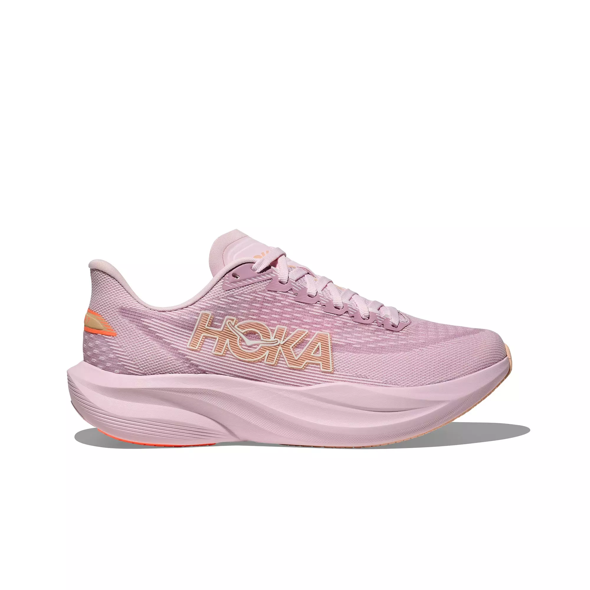 Hoka Mach 7 "Lilac Cream/Tangerine Glow" Women's Running Shoe - PURPLE/ORANGE