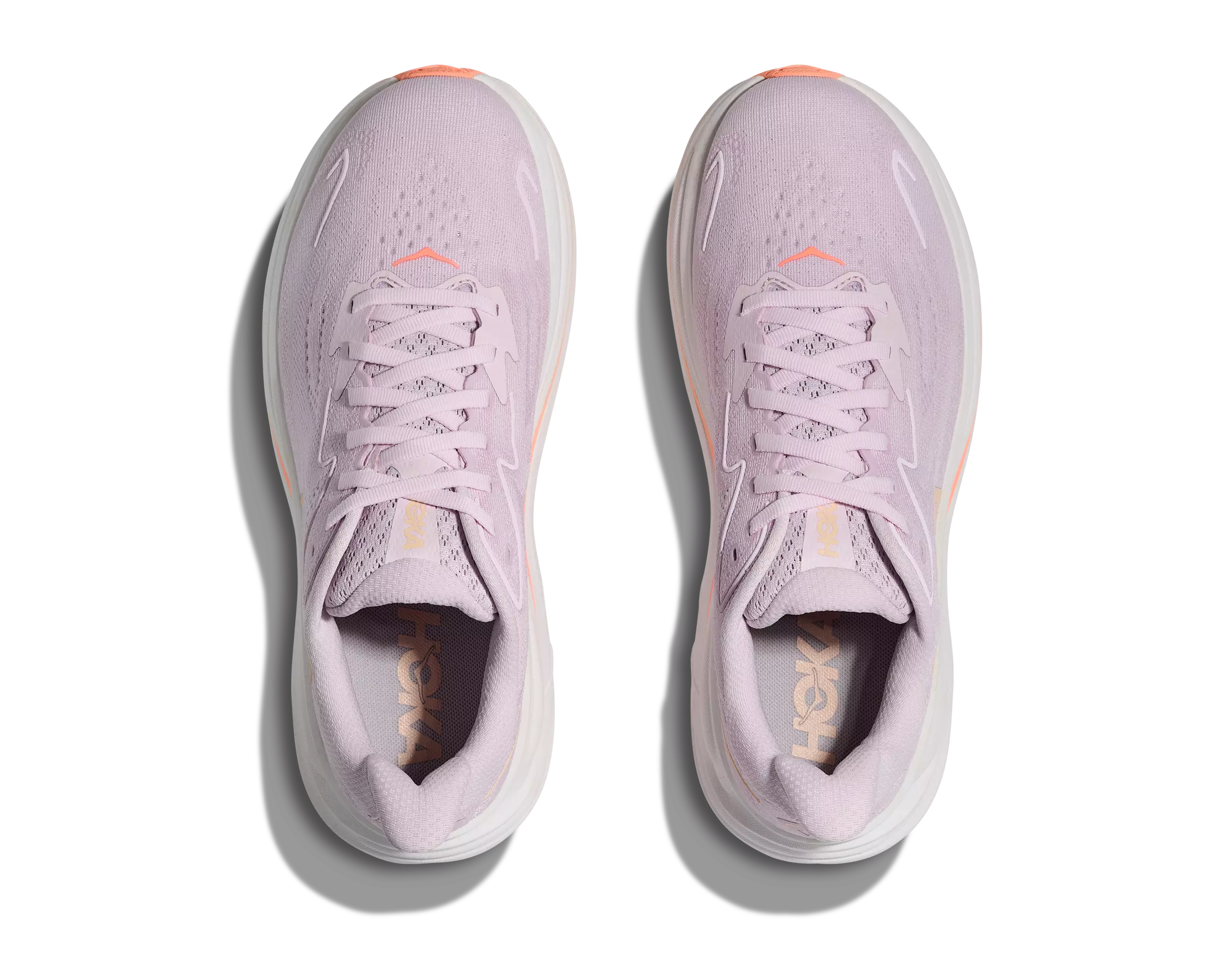 Hoka Clifton 10 "Lilac Cream/Tangerine Glow" Women's Running Shoe - PURPLE/ORANGE