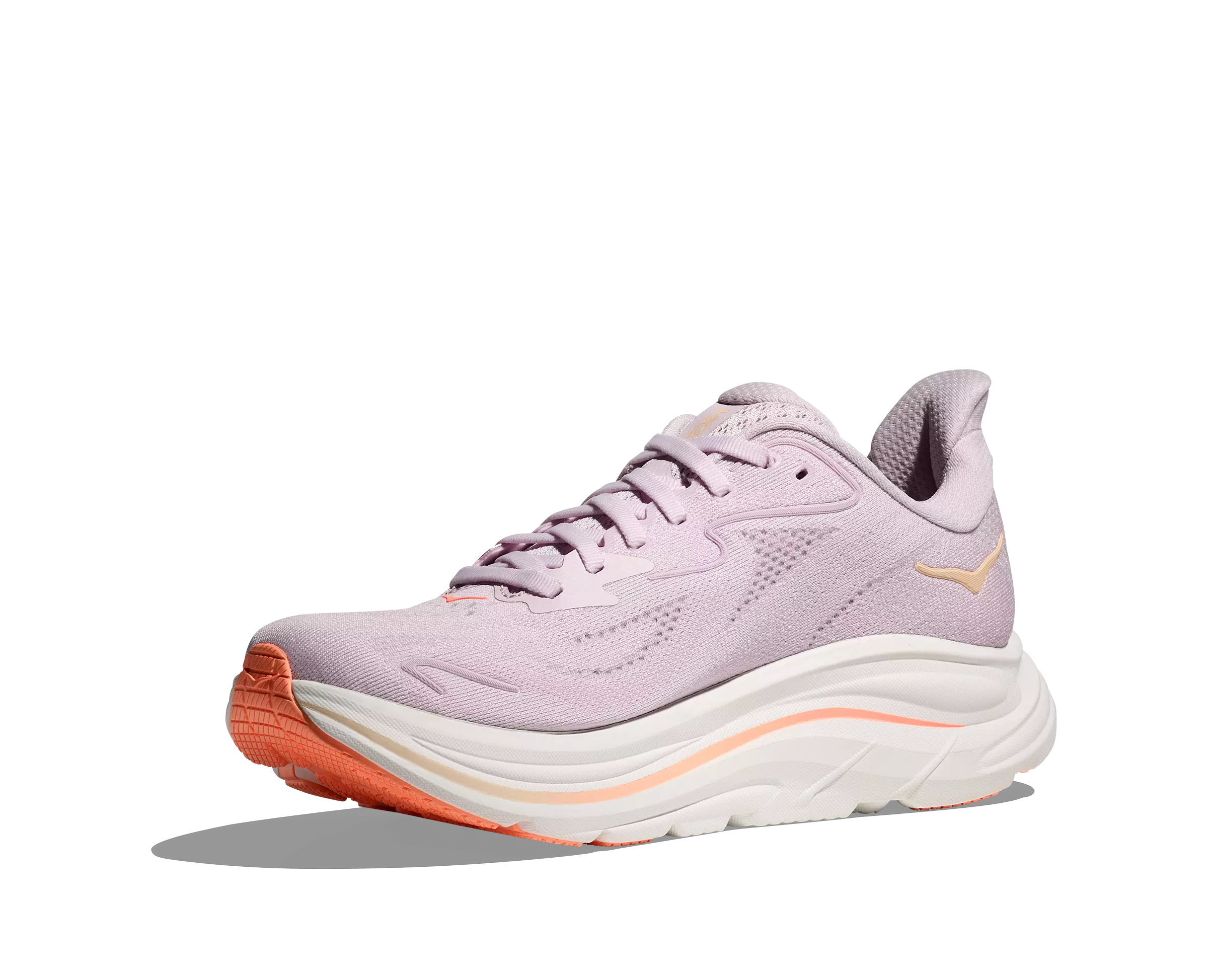Hoka Clifton 10 "Lilac Cream/Tangerine Glow" Women's Running Shoe - PURPLE/ORANGE