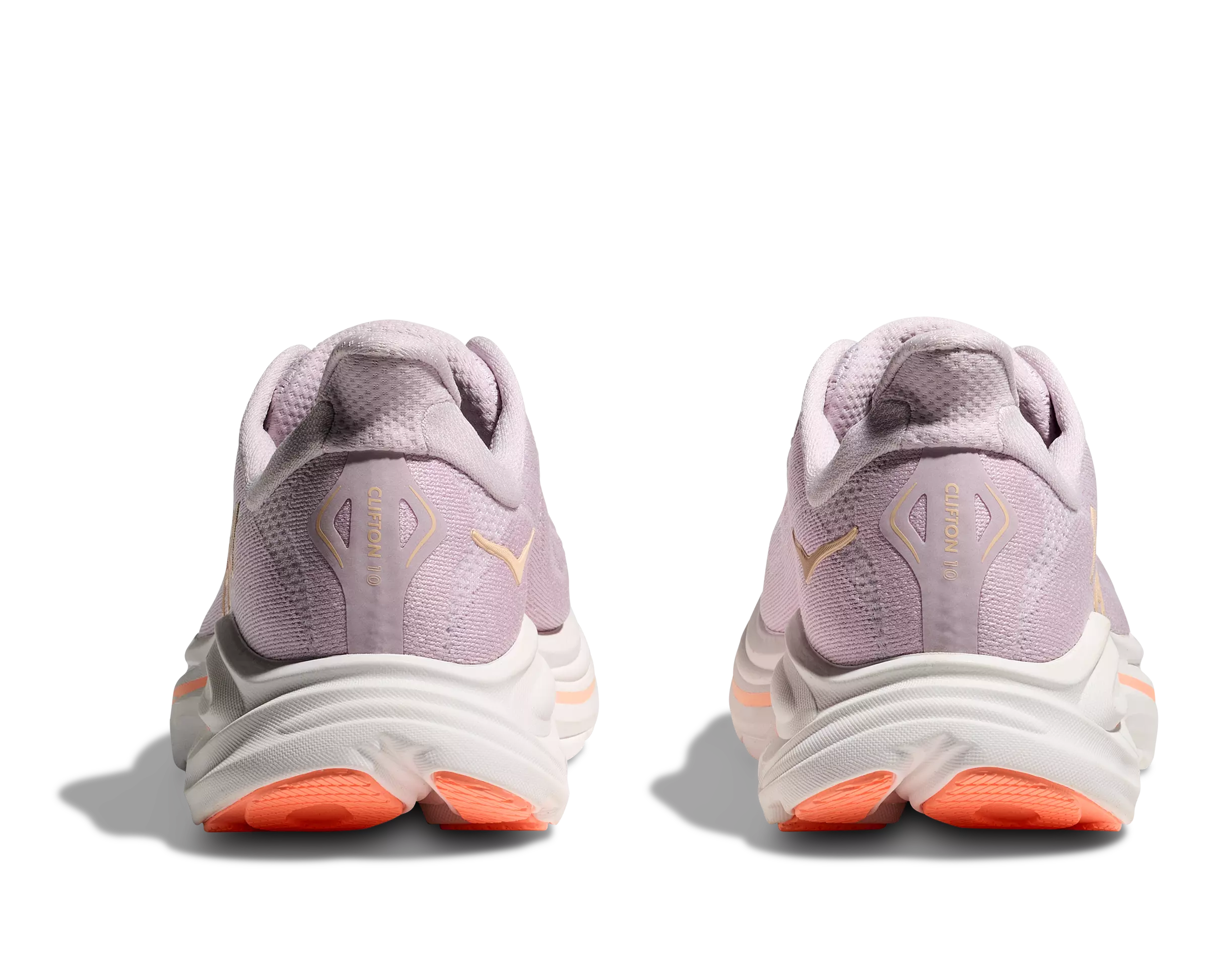 Hoka Clifton 10 "Lilac Cream/Tangerine Glow" Women's Running Shoe - PURPLE/ORANGE