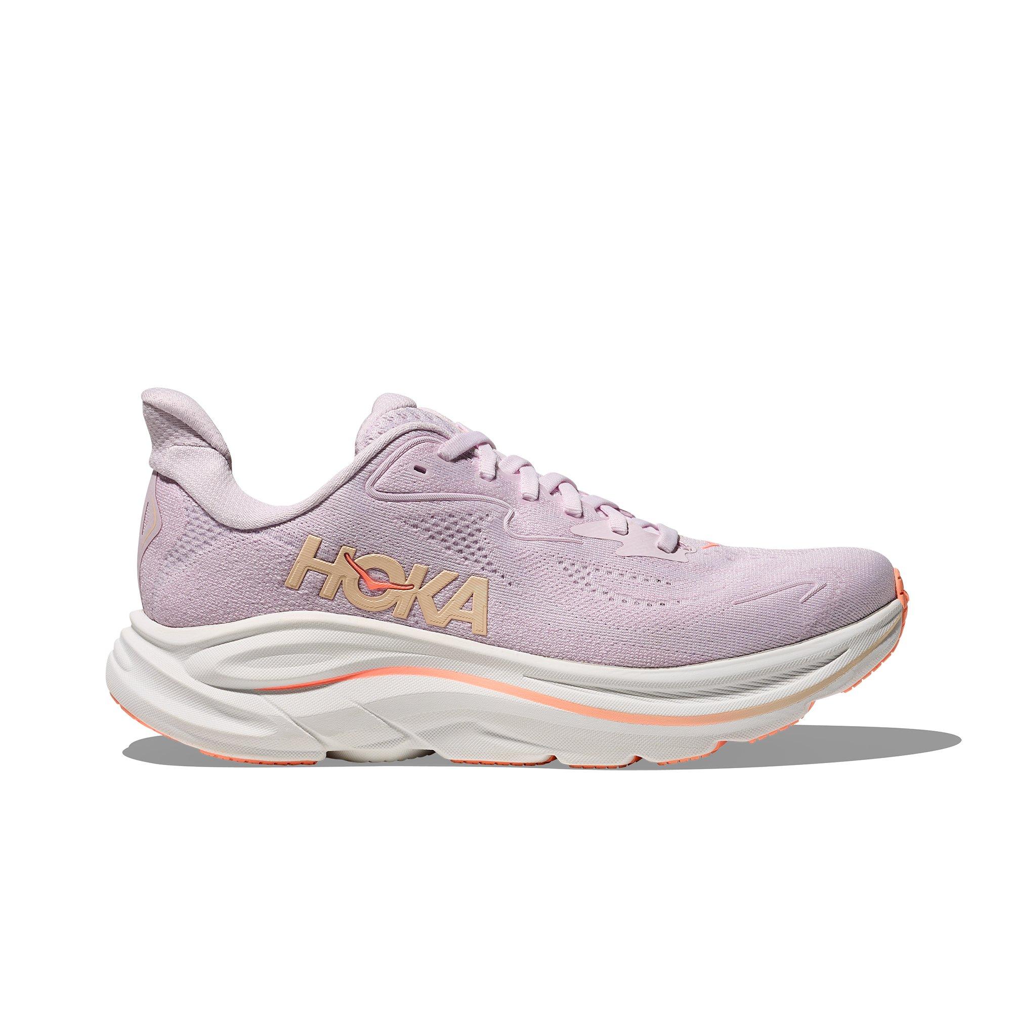 Hoka Clifton 10 "Lilac Cream/Tangerine Glow" Women's Running Shoe - PURPLE/ORANGE Thumbnail View 1