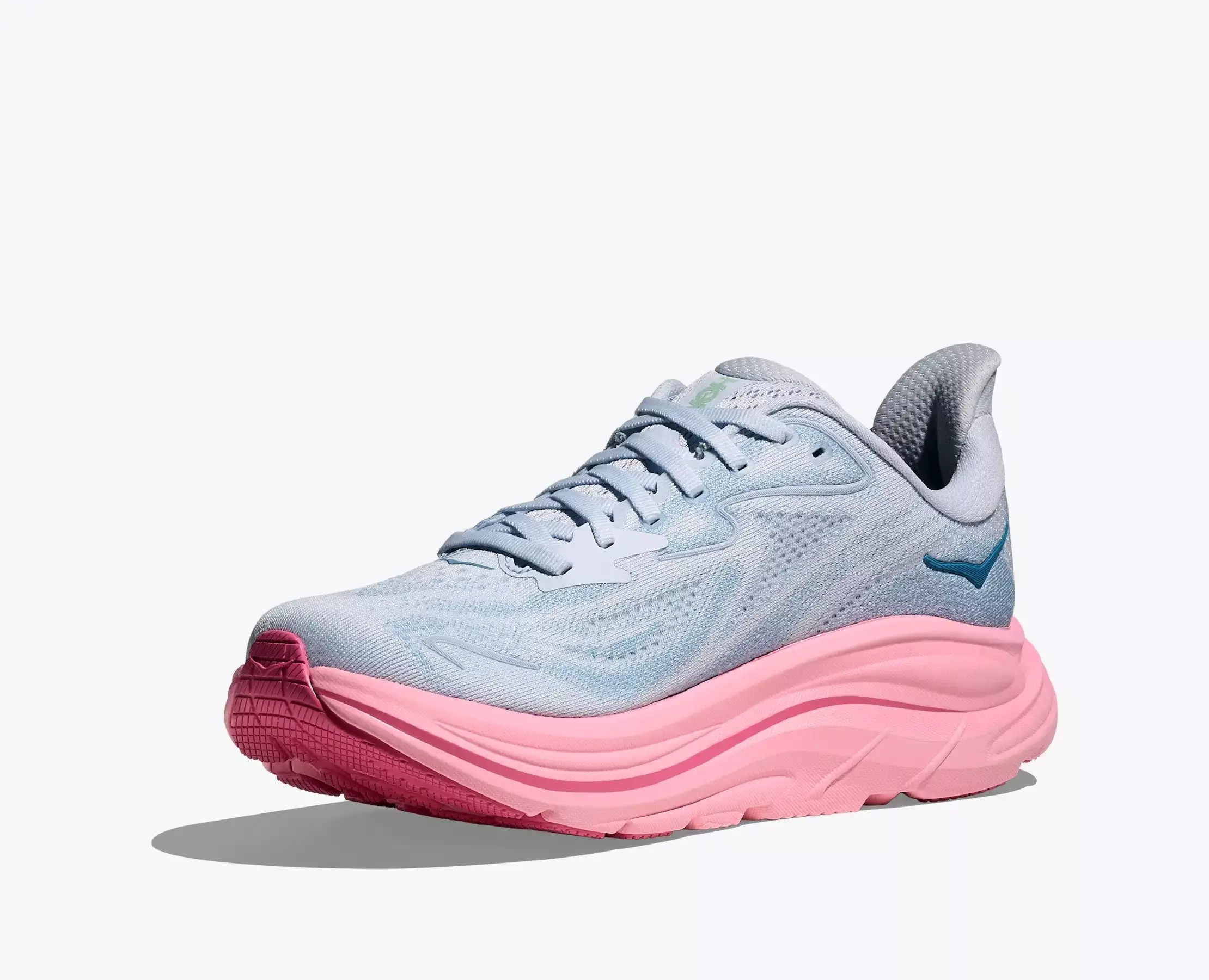 Hoka Clifton 10 "Overcast/Petal" Women's Running Shoe - BLUE/PINK