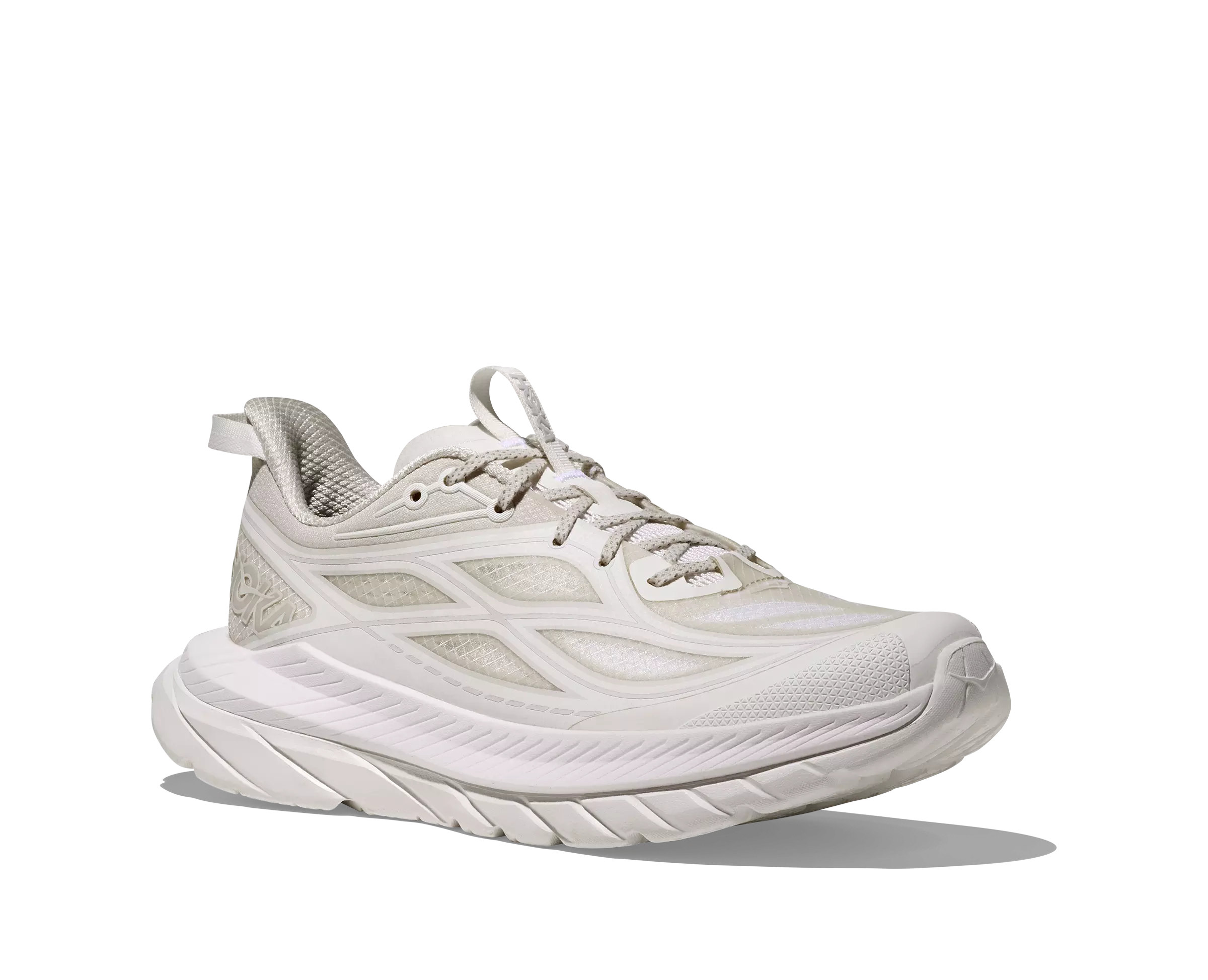 Hoka Mach Remaster "Frost/Grey" Women's Running Shoe - WHITE/GREY