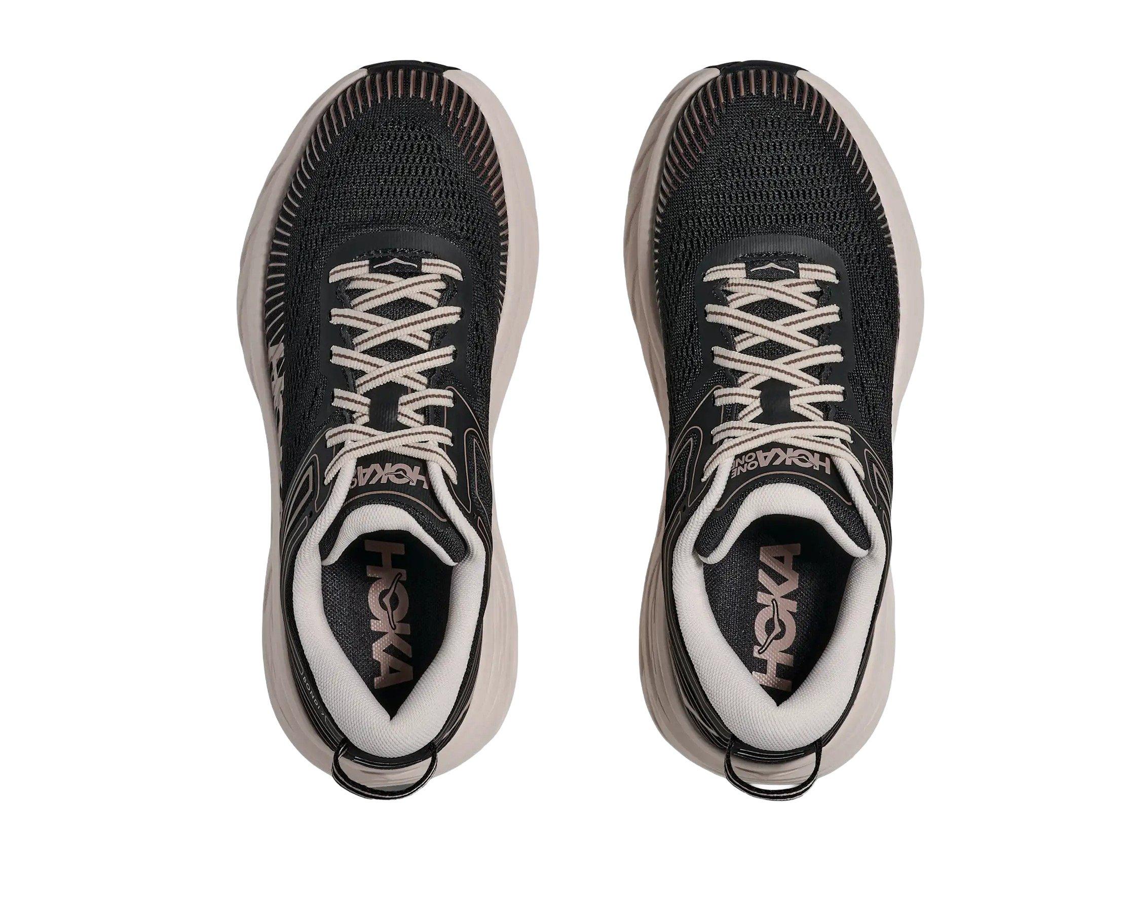 Hoka Bondi 7 "Black/Rose Cream" Women's Running Shoe - BLACK/PINK Thumbnail View 2