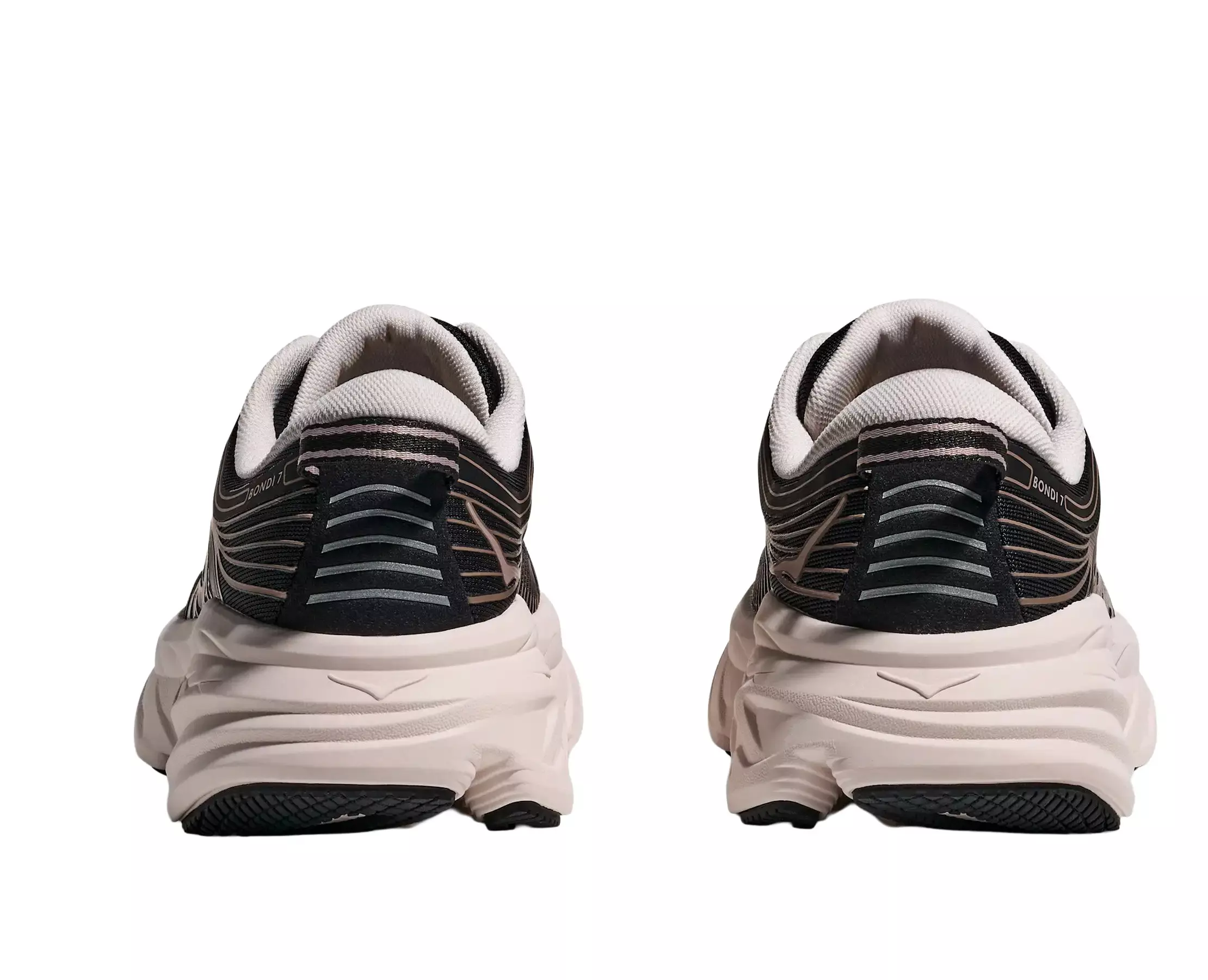 Hoka Bondi 7 "Black/Rose Cream" Women's Running Shoe - BLACK/PINK