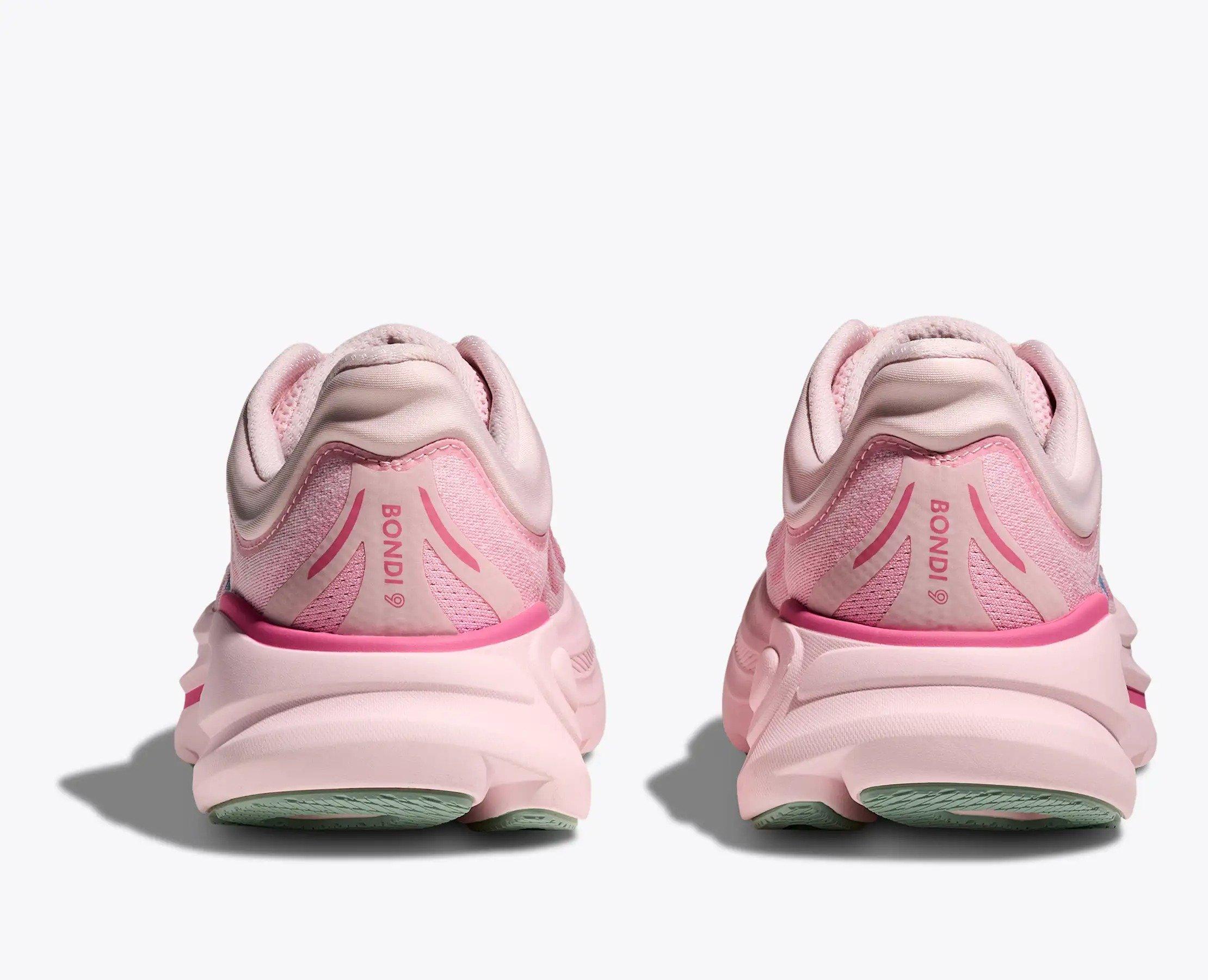 Hoka Bondi 9 "Rose Tea/Petal" Women's Running Shoe - RED/PINK Thumbnail View 5