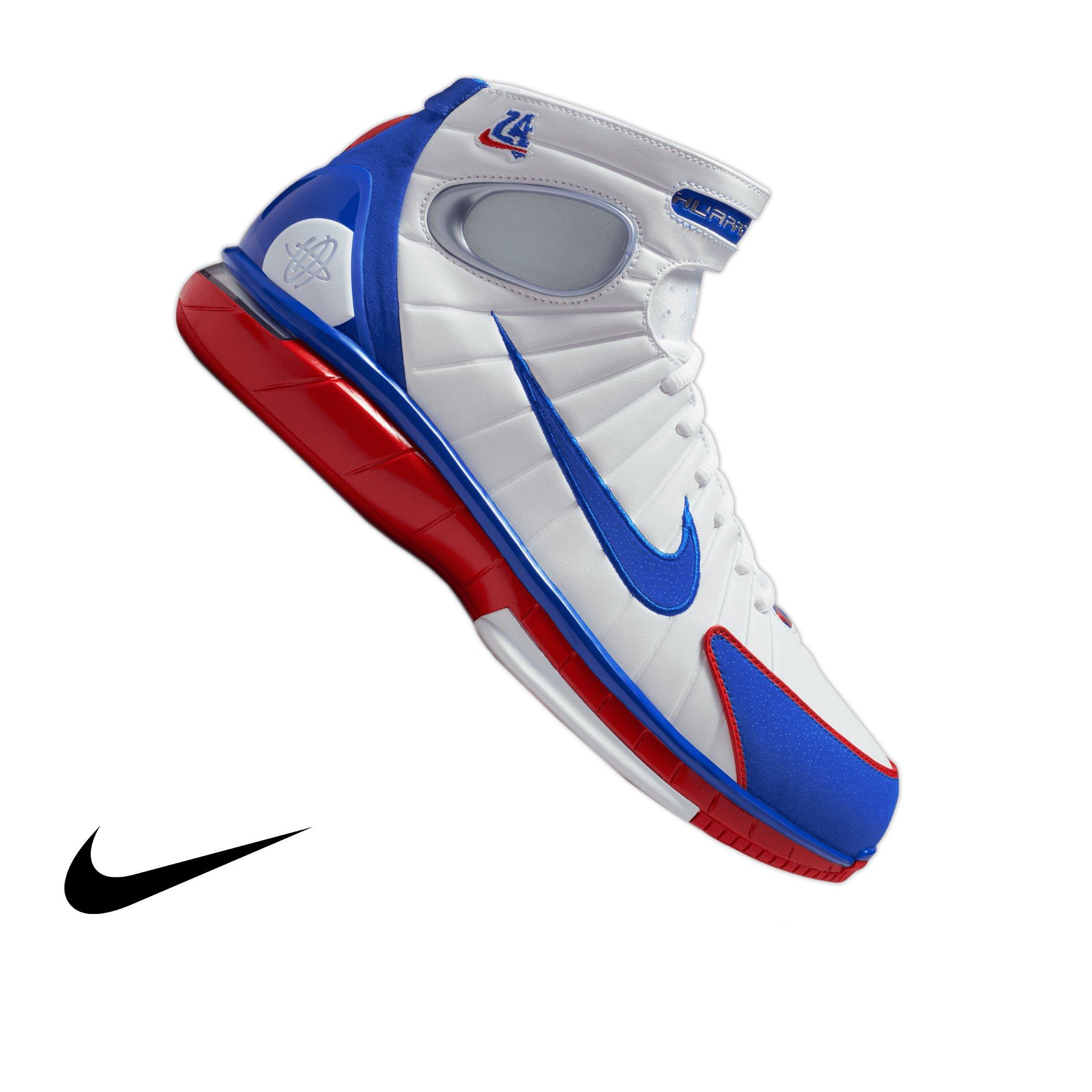 Nike Air Zoom Huarache "2K4 All Star" Men's Shoe - WHITE/VARSITY ROYAL/VARSITY RED Thumbnail View 1