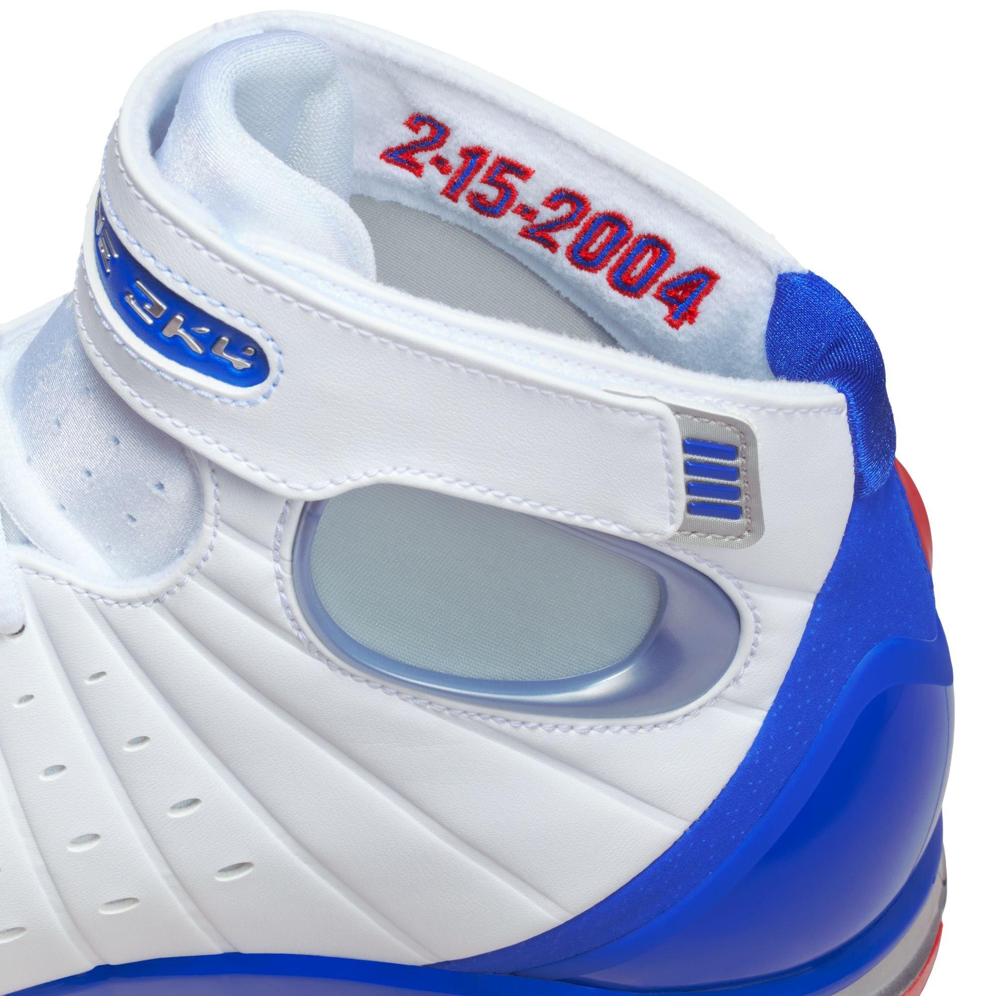 Nike Air Zoom Huarache "2K4 All Star" Men's Shoe - WHITE/VARSITY ROYAL/VARSITY RED Thumbnail View 7
