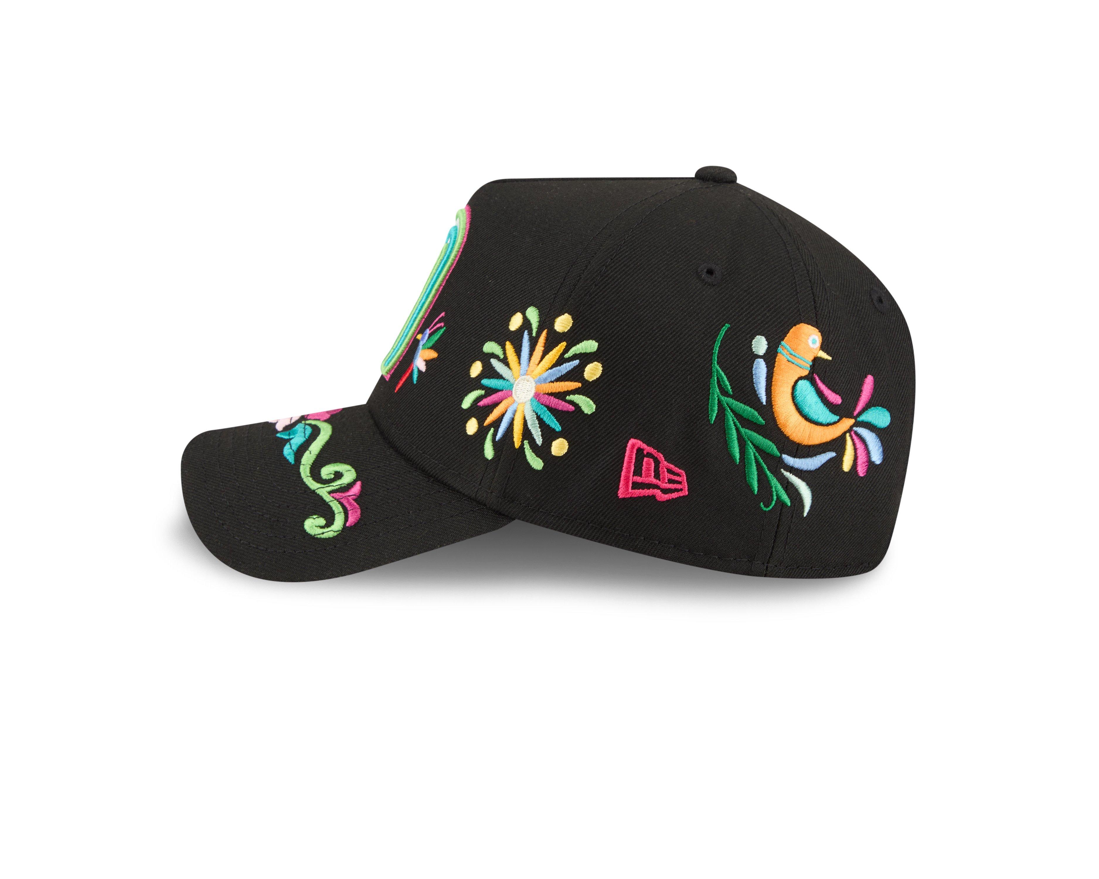 New Era Mexico 9FORTY A-Frame All Over Print Snapback Hat-Black - BLACK Thumbnail View 5