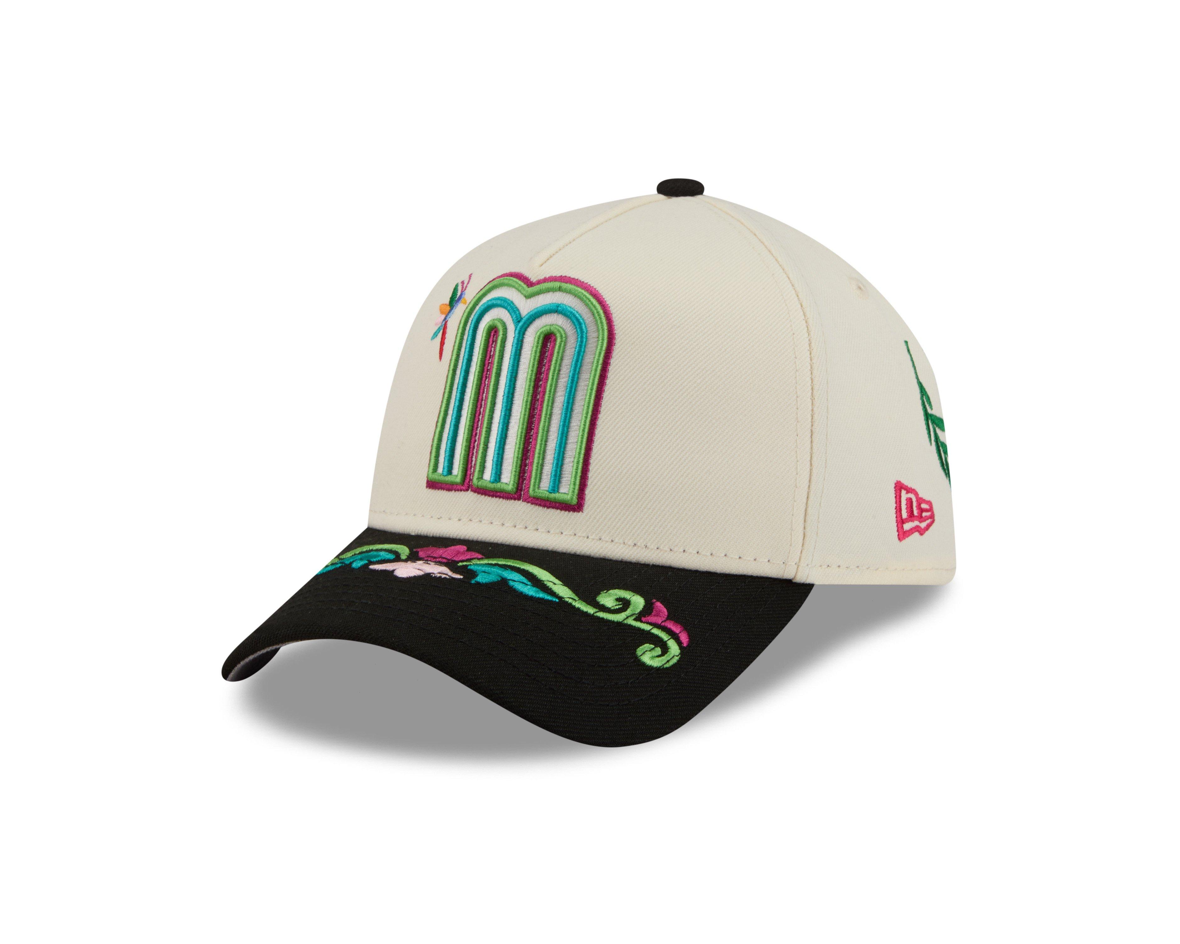 New Era Mexico 9FORTY A-Frame All Over Print Snapback Hat-White - WHITE Thumbnail View 1