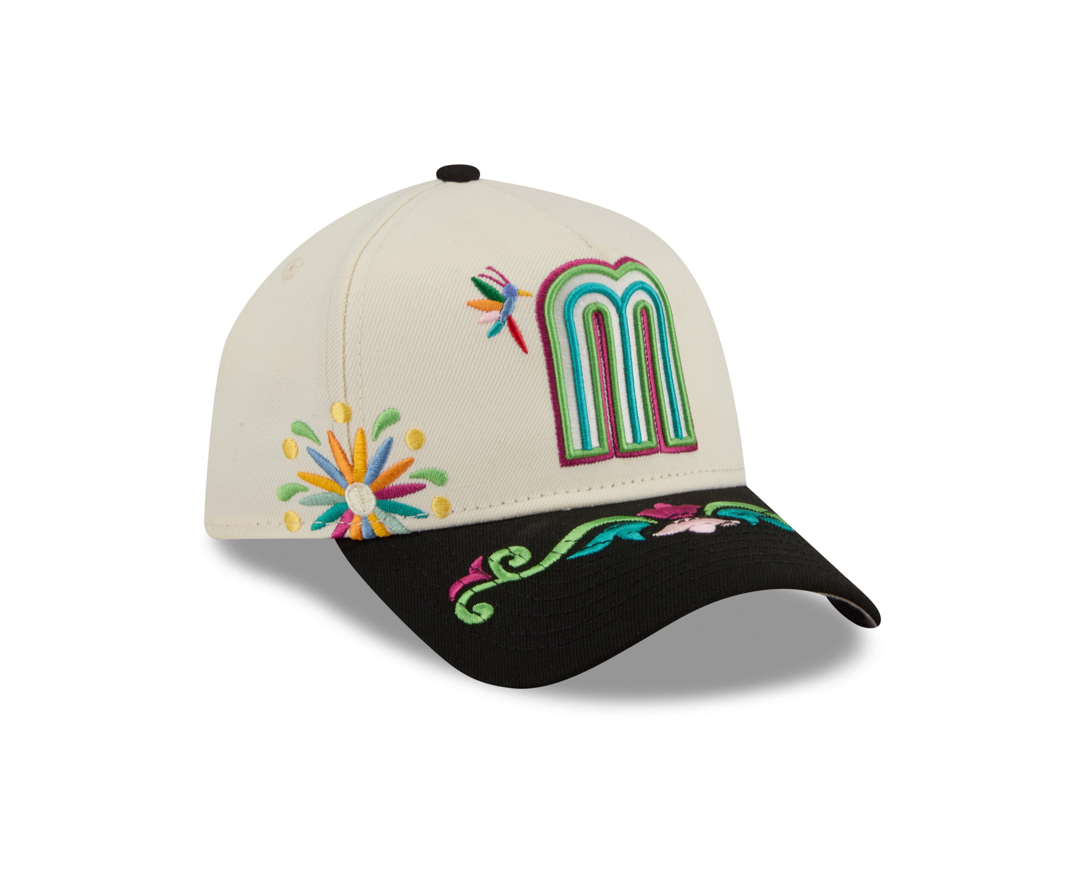 New Era Mexico 9FORTY A-Frame All Over Print Snapback Hat-White - WHITE Thumbnail View 2