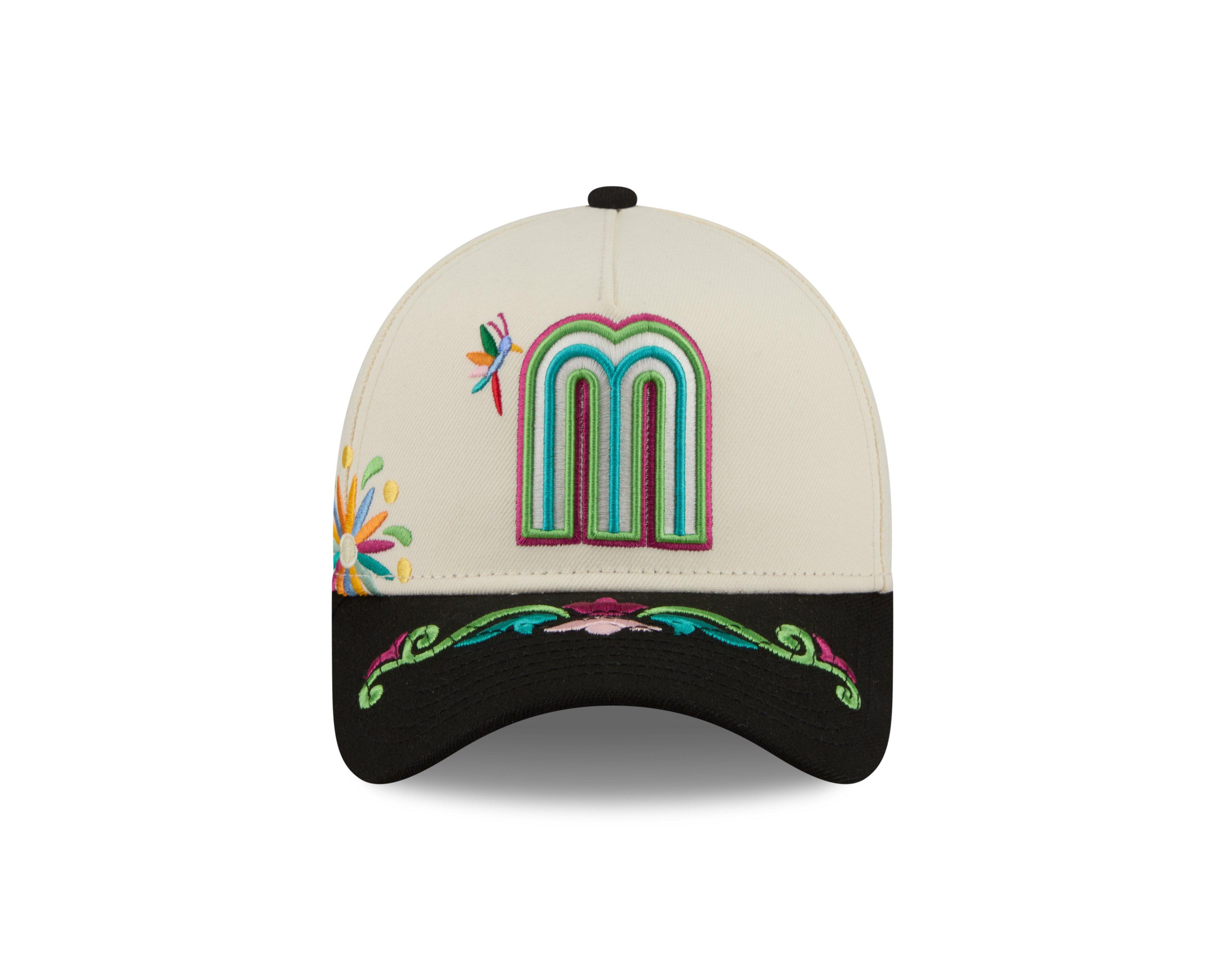 New Era Mexico 9FORTY A-Frame All Over Print Snapback Hat-White - WHITE Thumbnail View 3