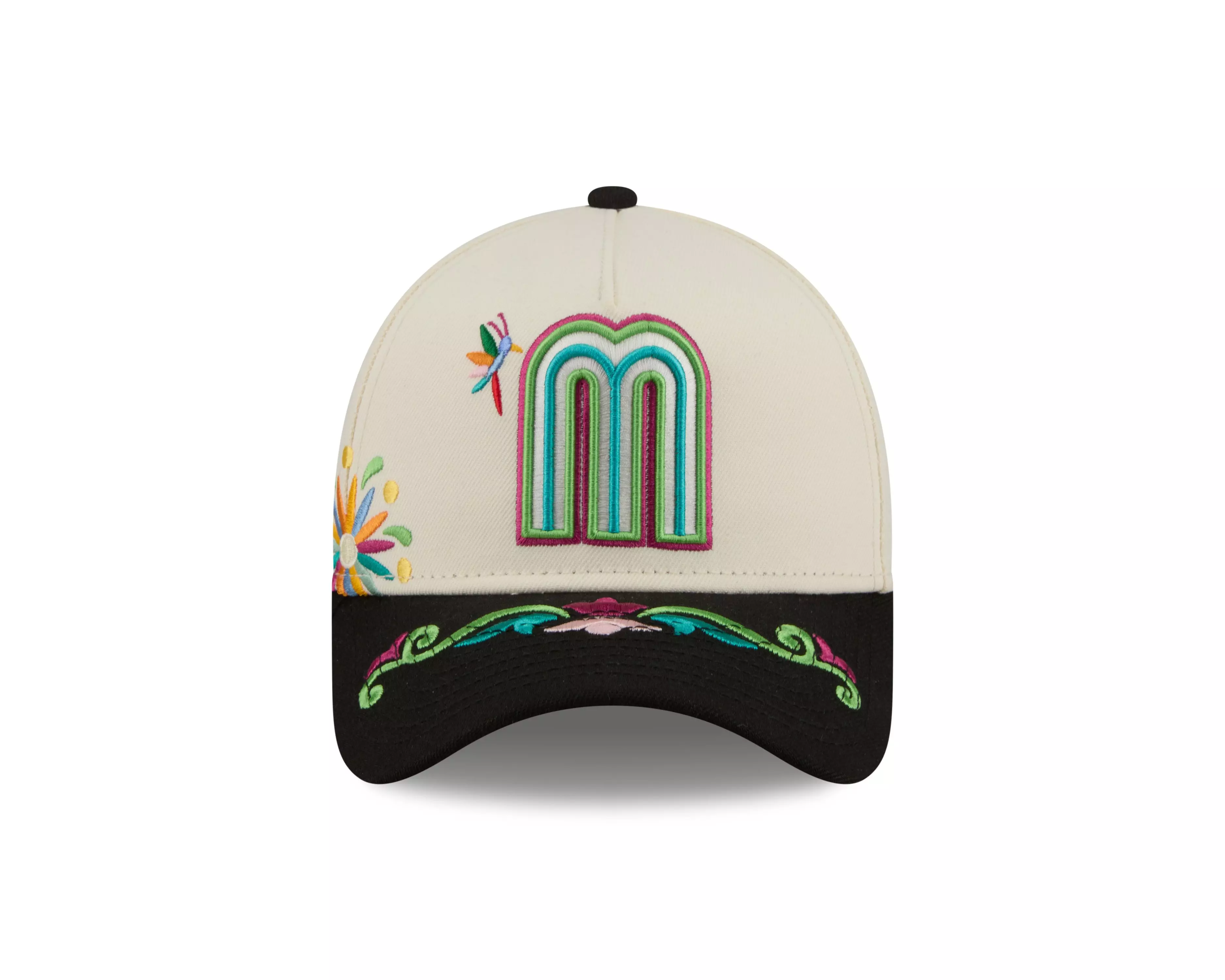 New Era Mexico 9FORTY A-Frame All Over Print Snapback Hat-White - WHITE