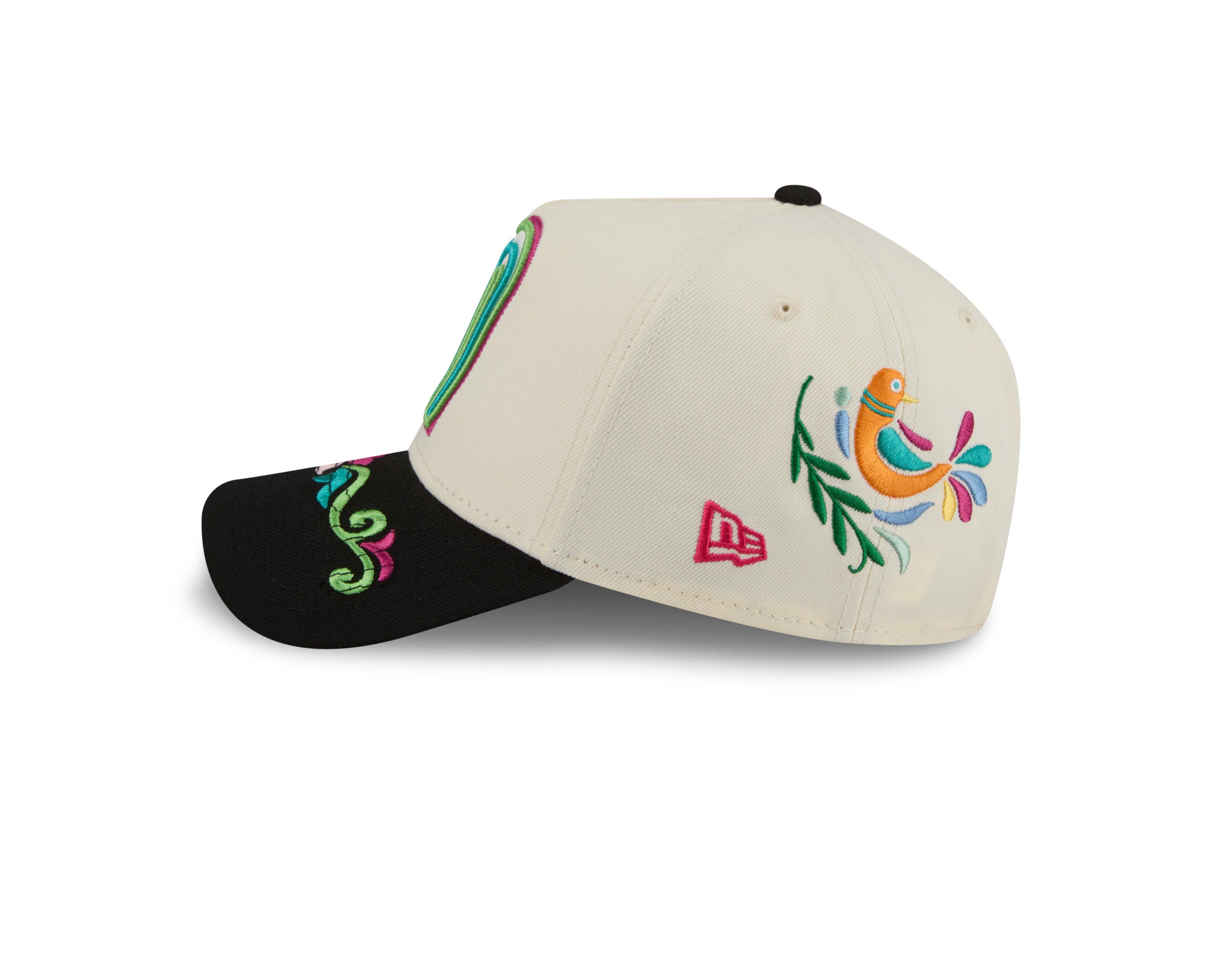 New Era Mexico 9FORTY A-Frame All Over Print Snapback Hat-White - WHITE Thumbnail View 5