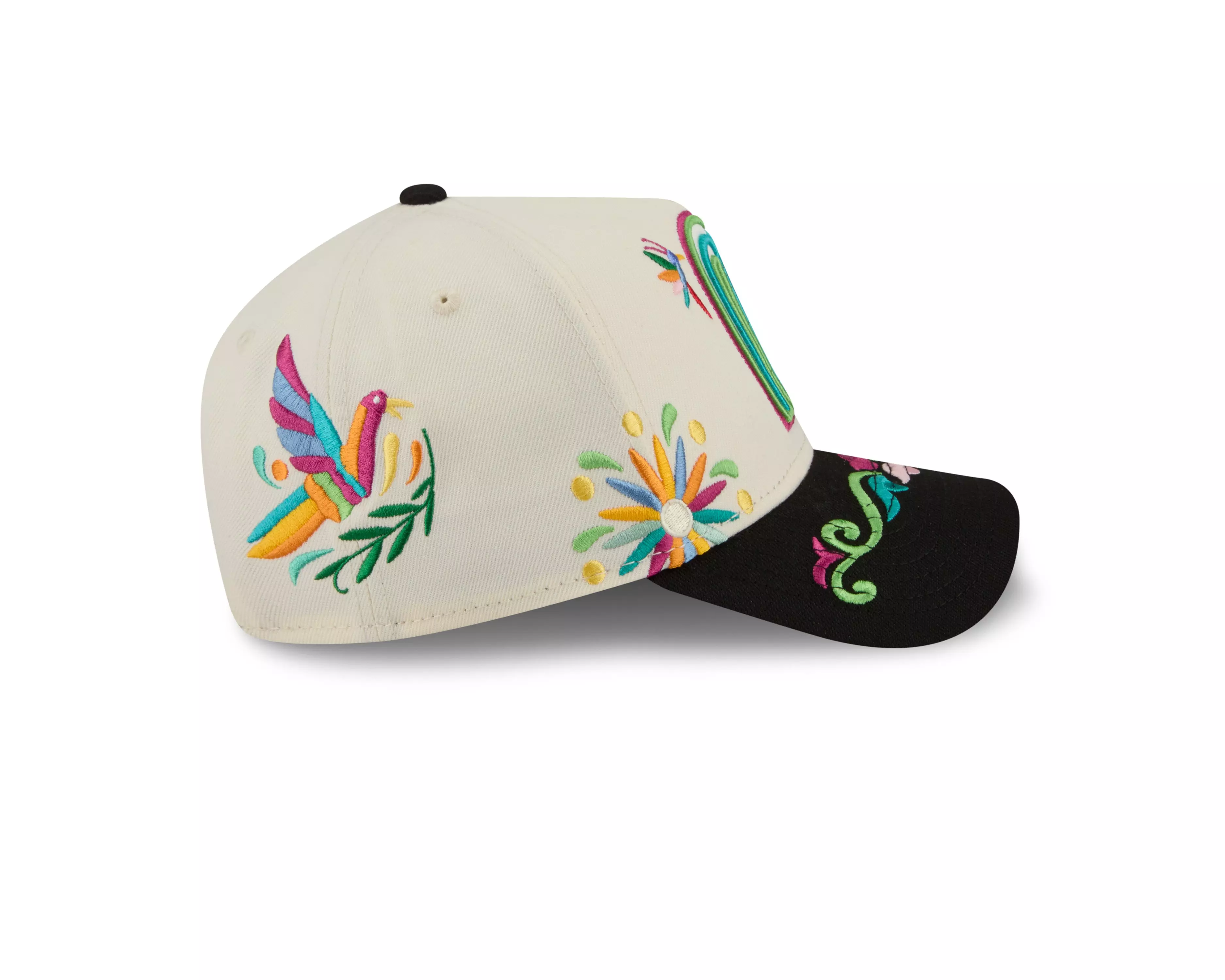 New Era Mexico 9FORTY A-Frame All Over Print Snapback Hat-White - WHITE