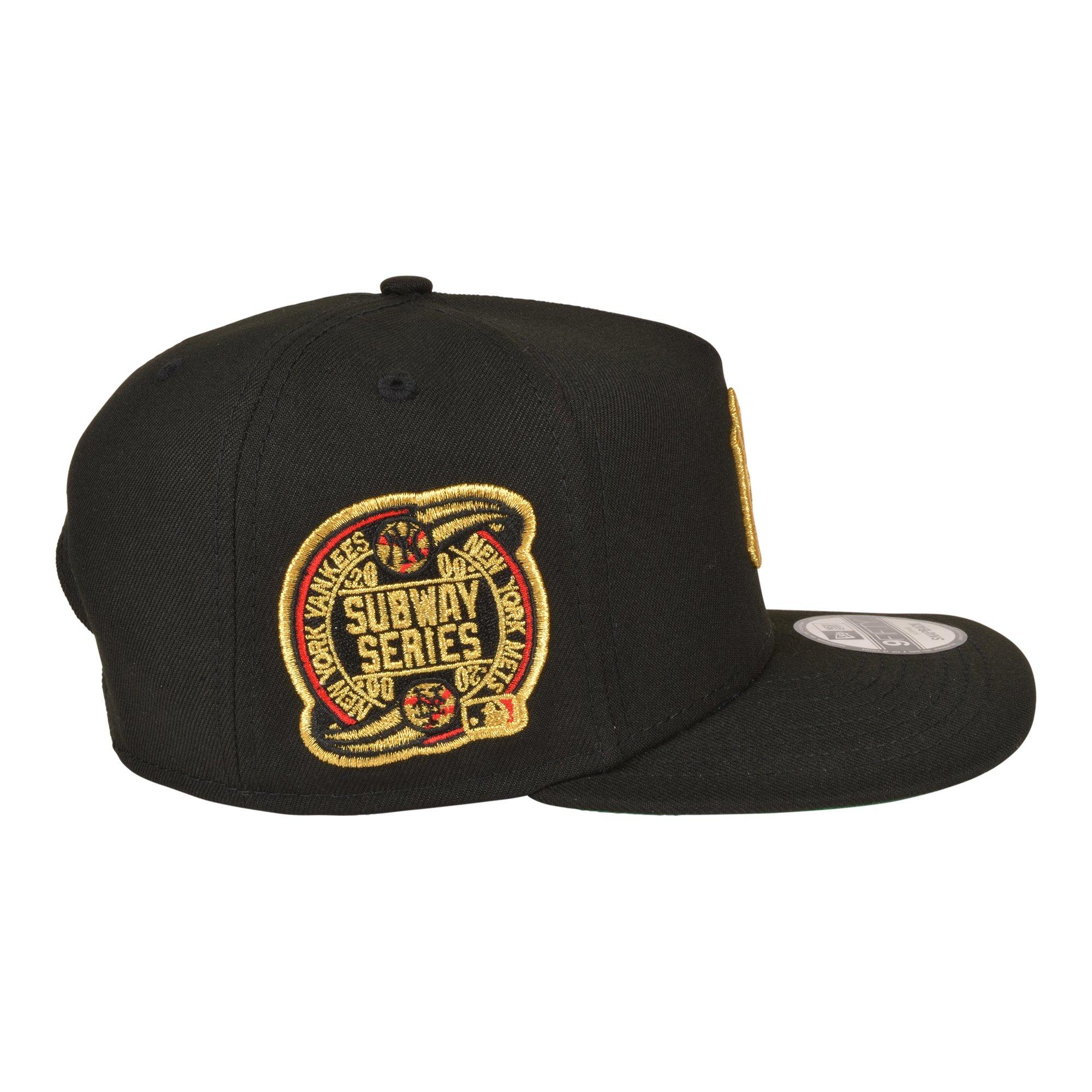 New Era New York Yankees 9FIFTY Roses Snapback Hat - Black/Gold - BLACK/GOLD Thumbnail View 3