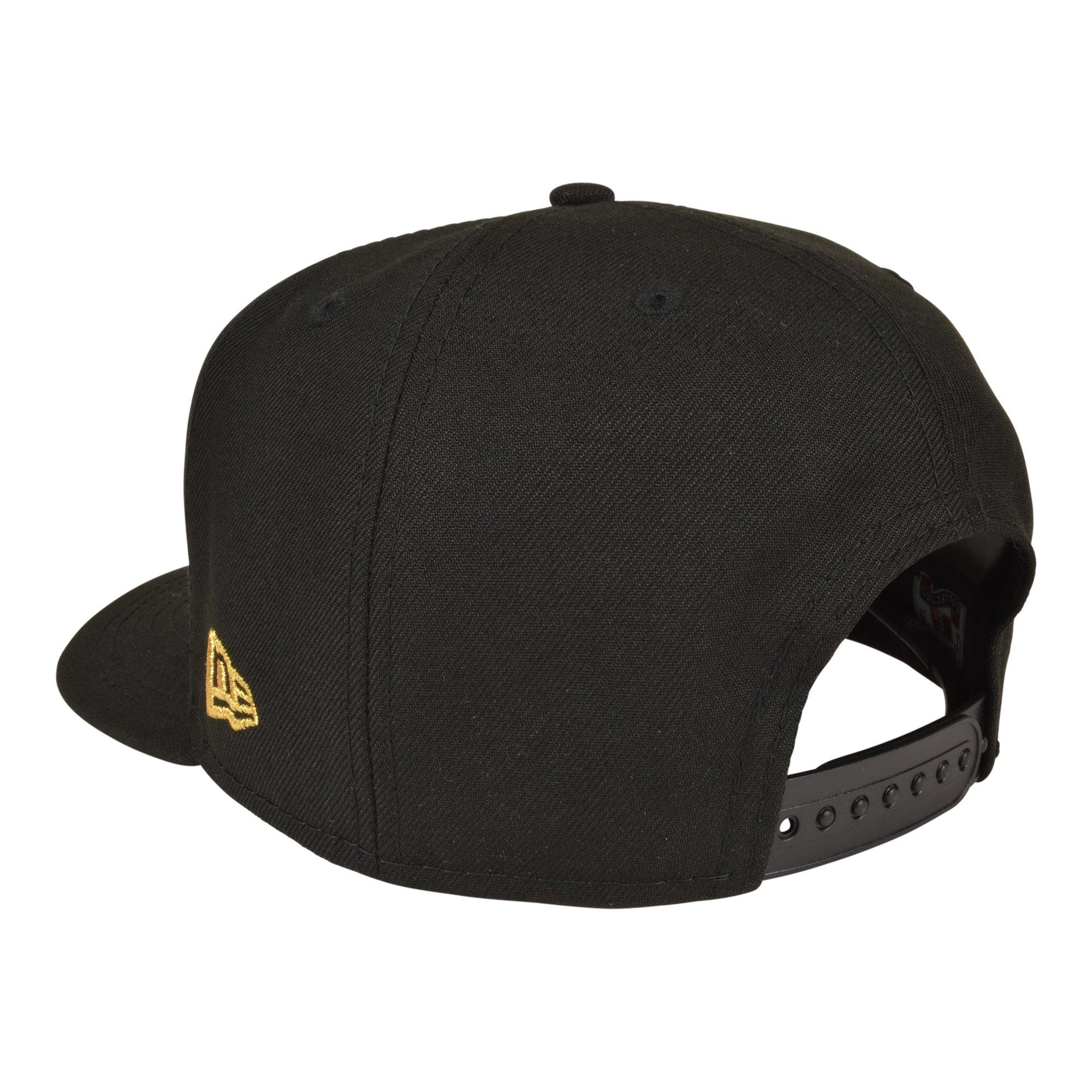 New Era New York Yankees 9FIFTY Roses Snapback Hat - Black/Gold - BLACK/GOLD Thumbnail View 4
