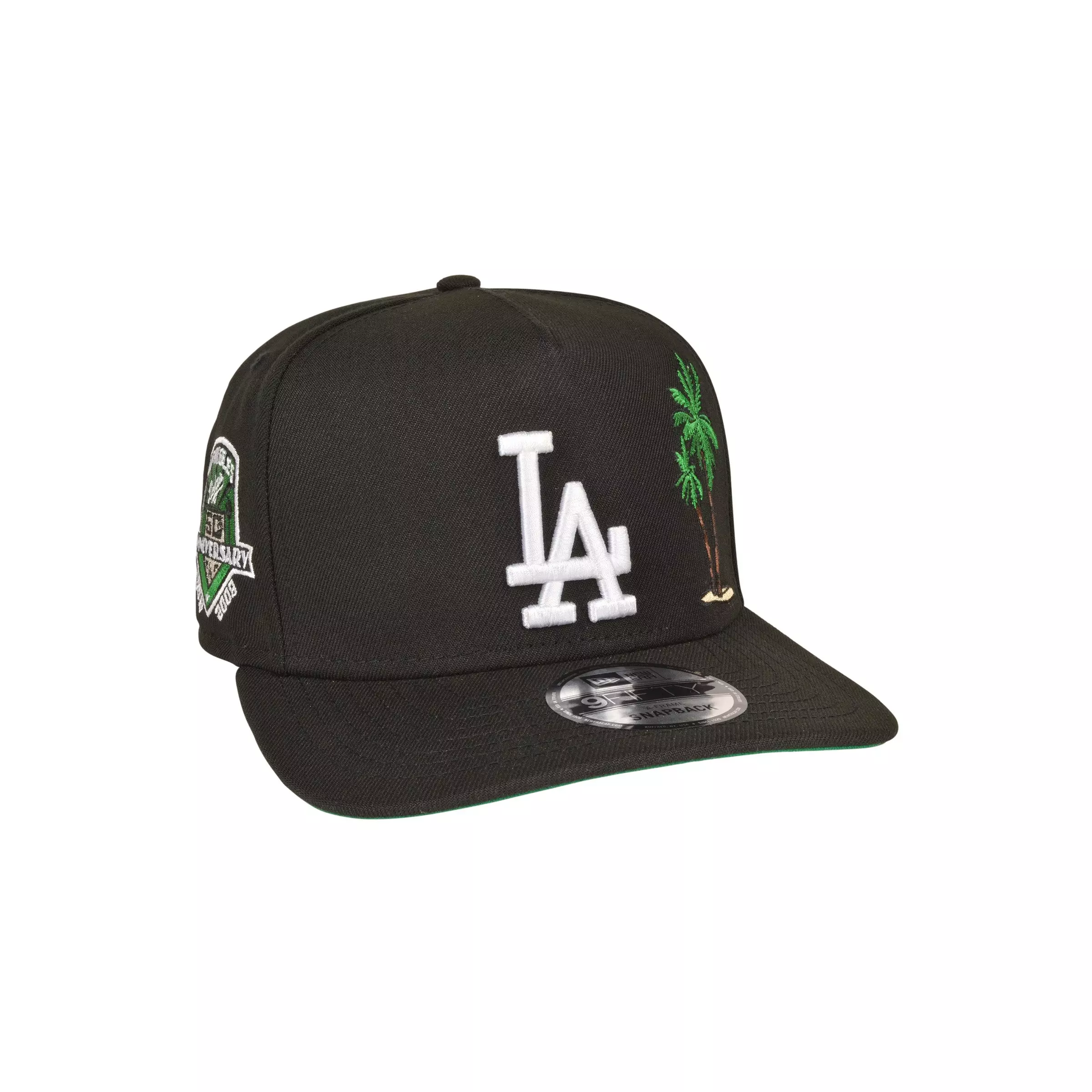 New Era Los Angeles Dodgers 9FIFTY Palm Tree Snapback Hat-Black - BLACK