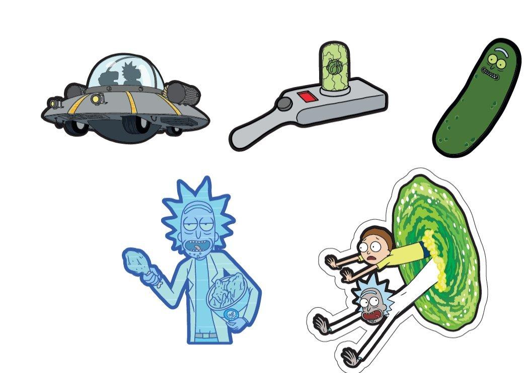 Crocs Rick & Morty Jibbitz Charms-5PK display picture 1