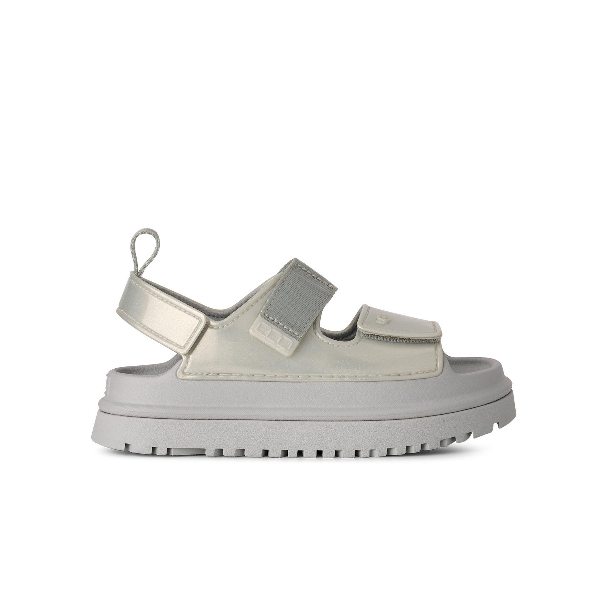 UGG GoldenGlow Glossy Sparkles Grade School Girls' "Silver" Sandal