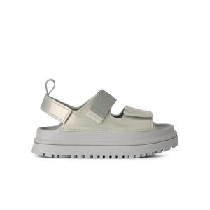 UGG GoldenGlow Glossy Sparkles "Silver" Grade School Girls' Sandal