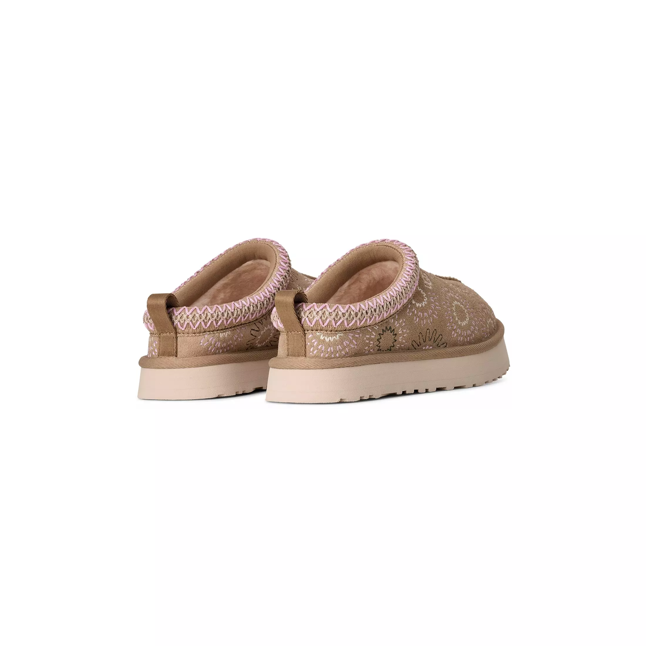 UGG Tazz Sun Stitch "Mustard Seed" Grade School Girls' Slipper - TAN