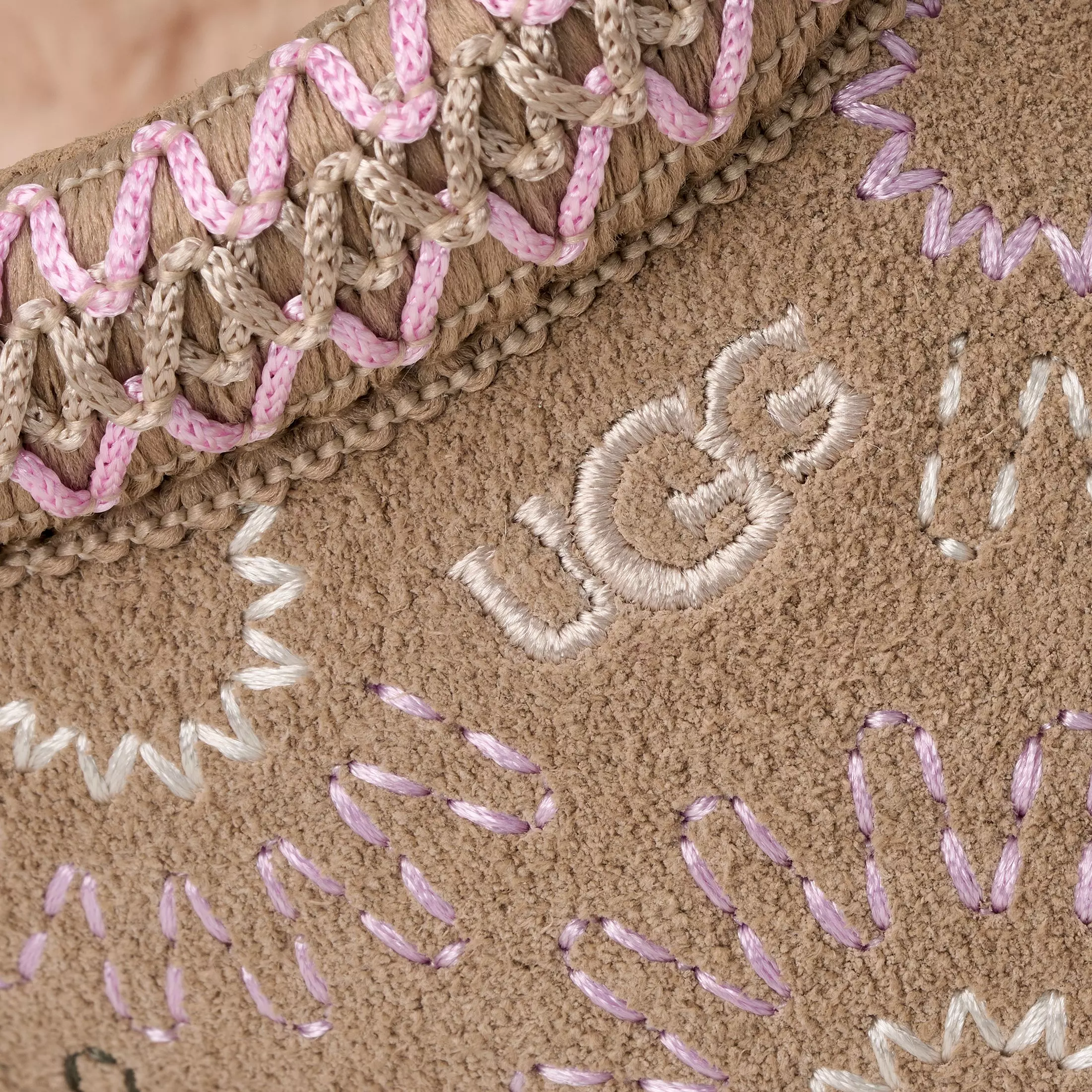 UGG Tazz Sun Stitch "Mustard Seed" Grade School Girls' Slipper - TAN