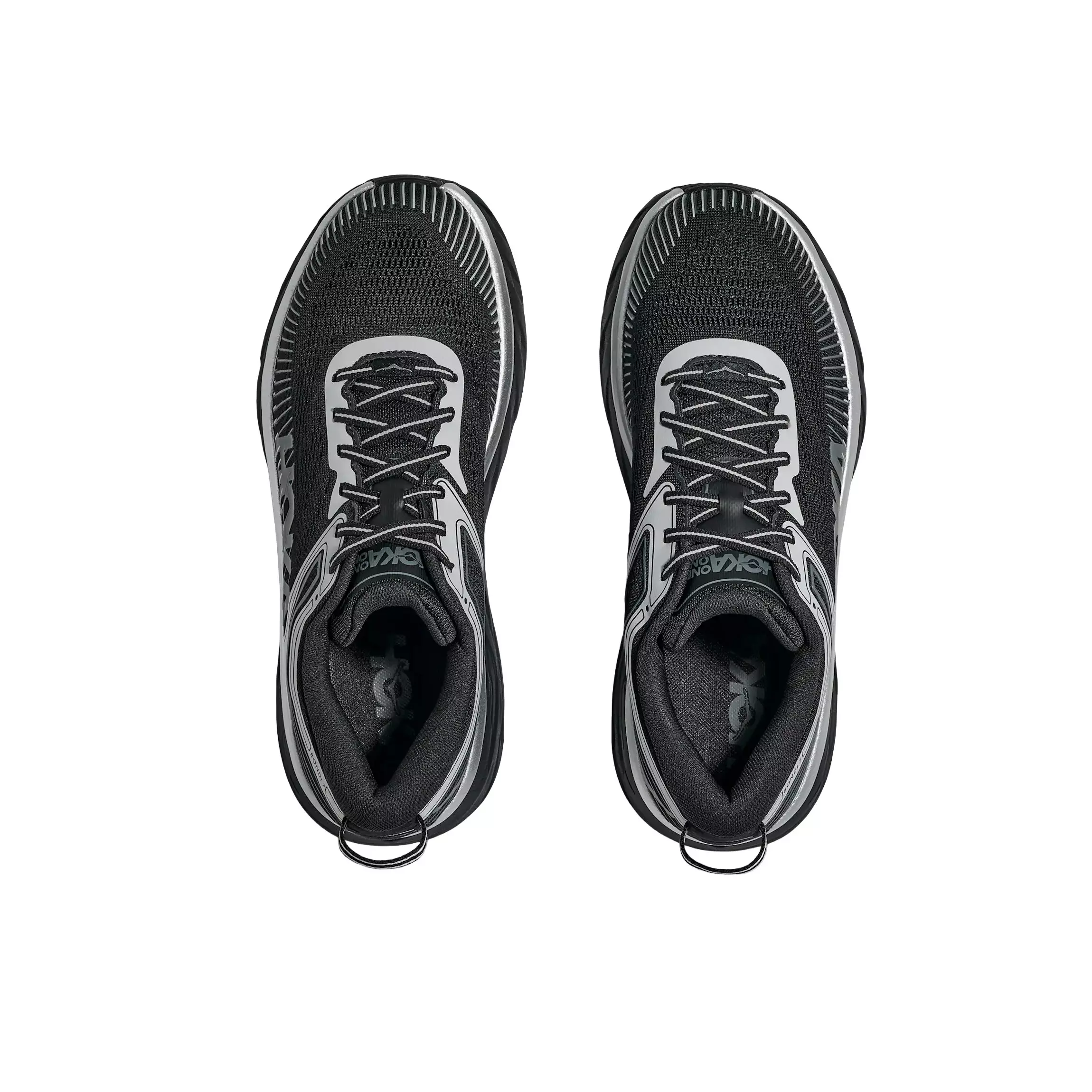 Hoka Bondi 7 Stealth "Black/Stardust" Men's Shoe - BLACK/SILVER