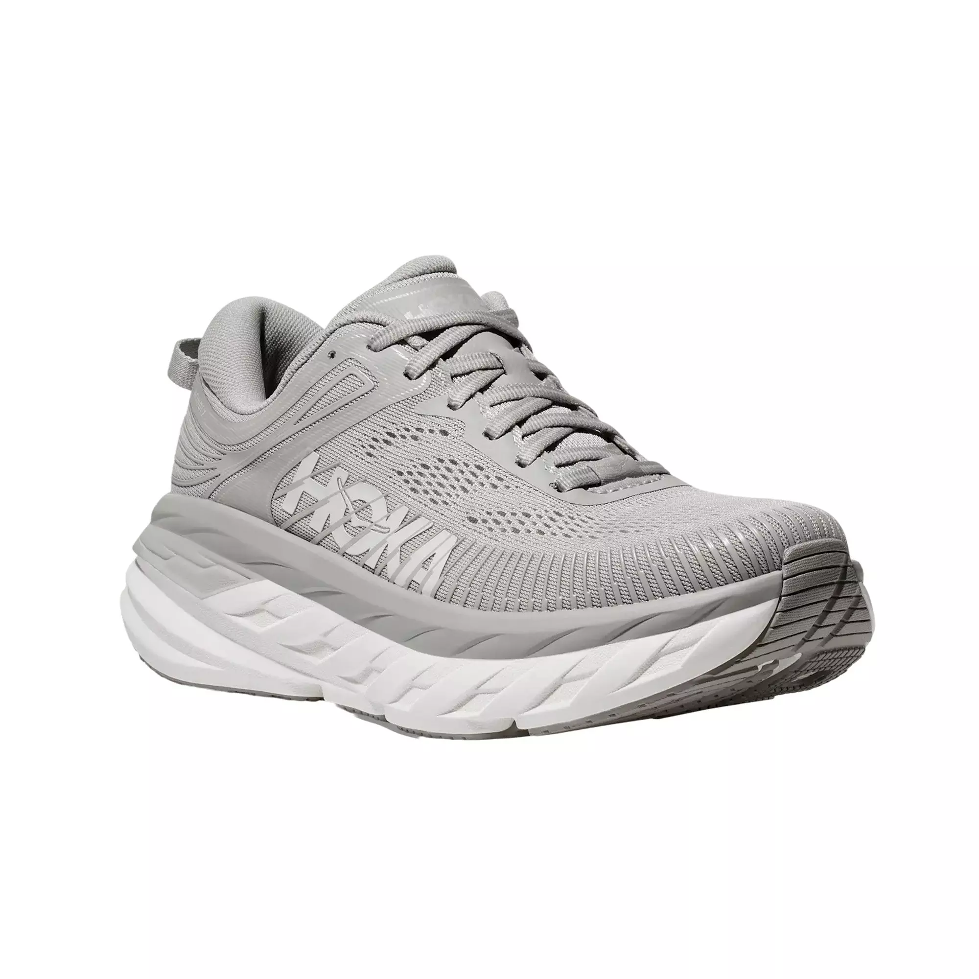 Hoka Bondi 7 "Harbor Mist/White" Men's Running Shoe - GREY/WHITE