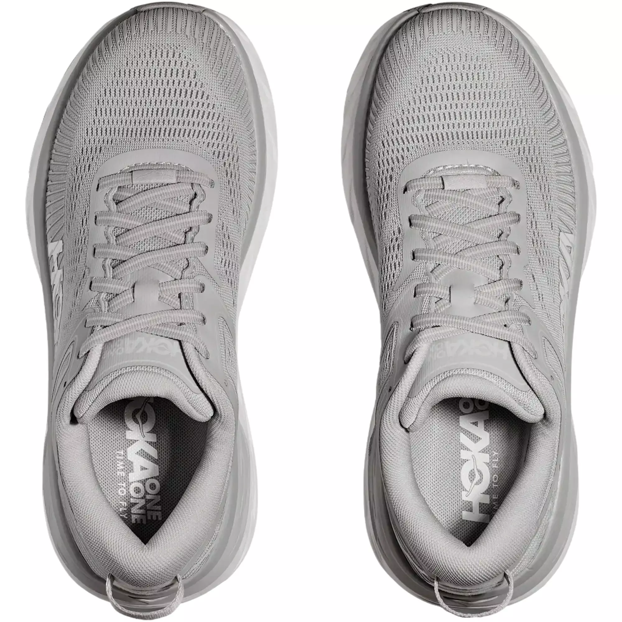 Hoka Bondi 7 "Harbor Mist/White" Men's Running Shoe - GREY/WHITE